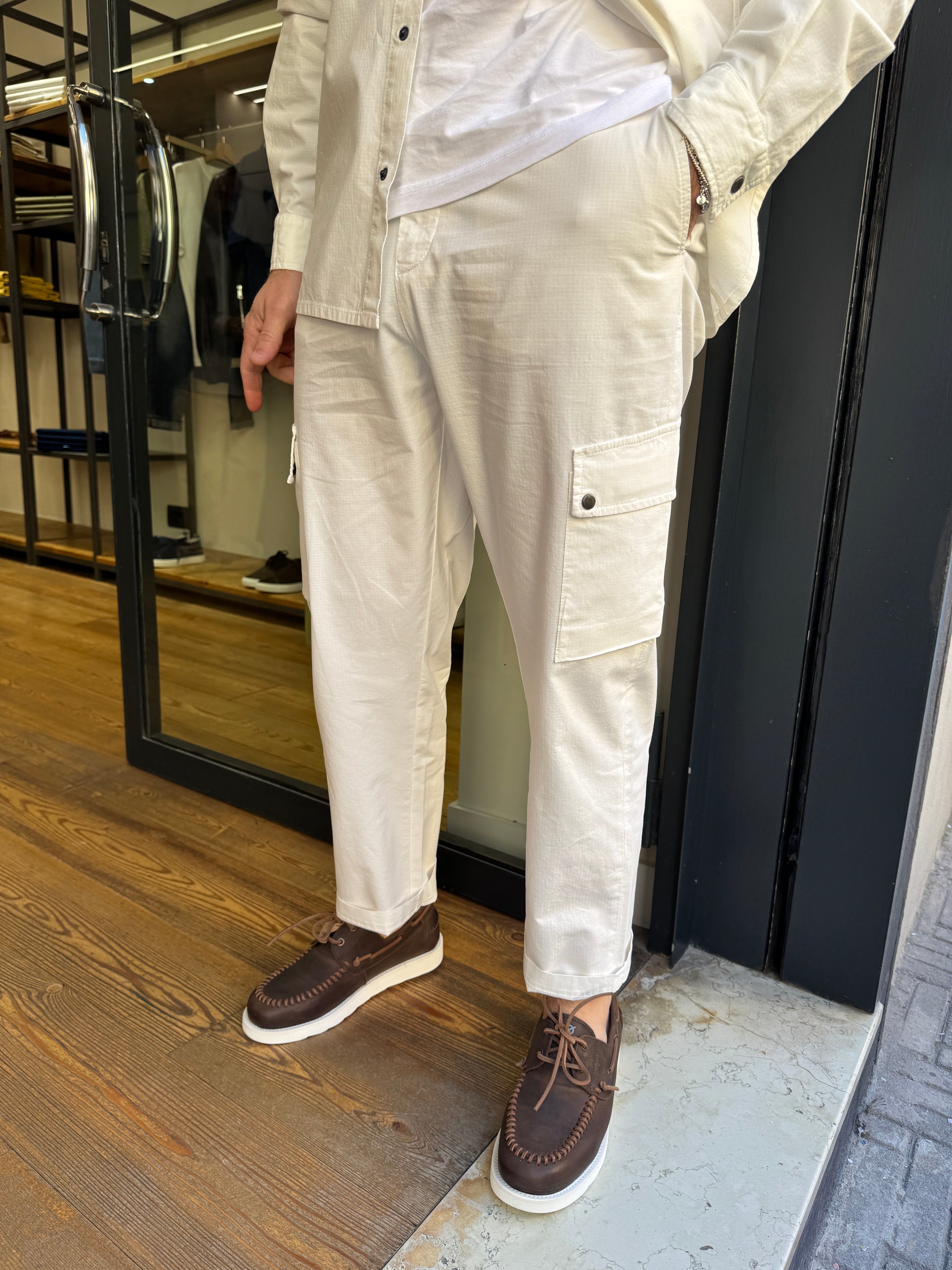 Telacruda- Pantalone cargo japan