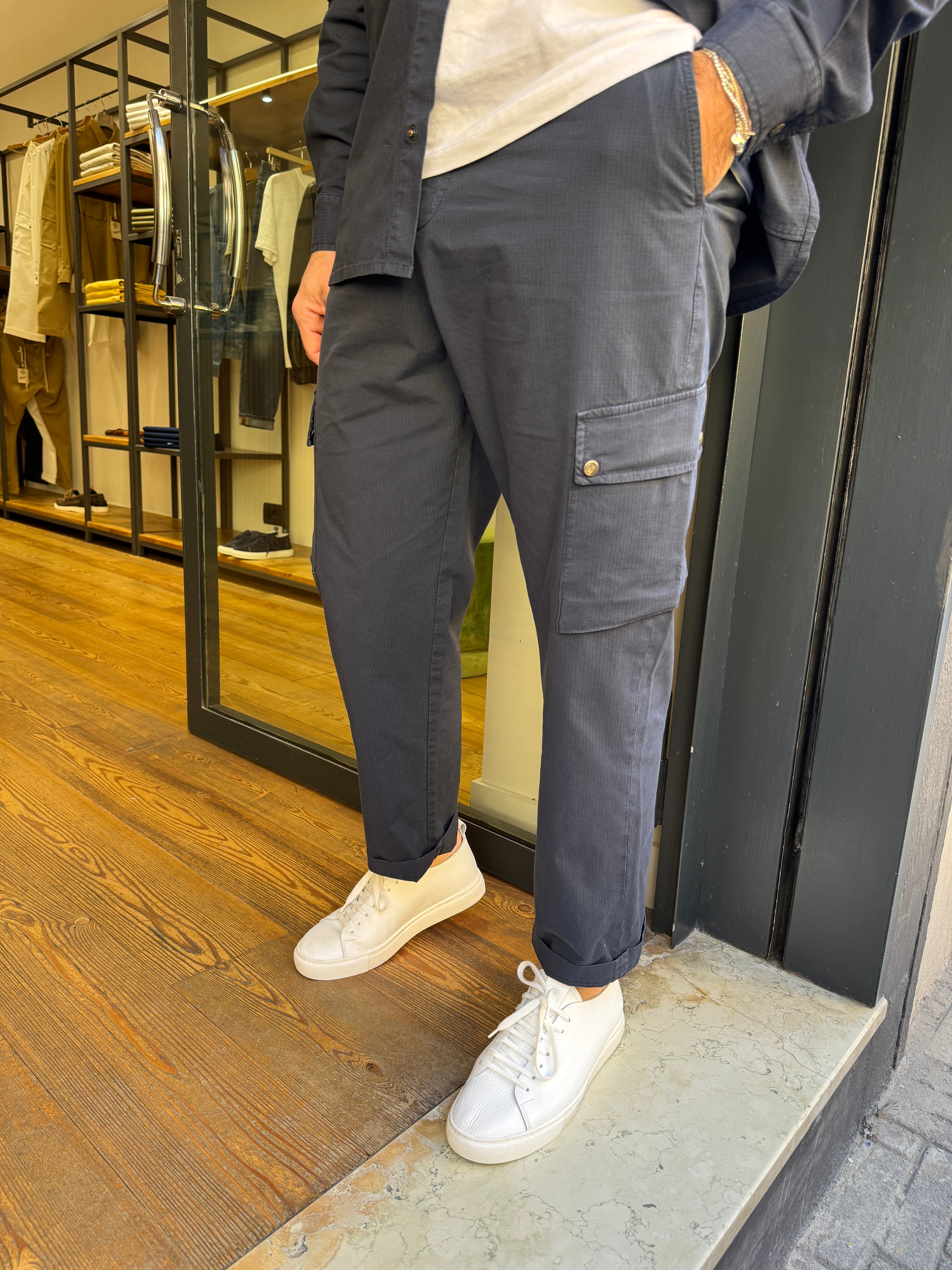 Telacruda- Pantalone cargo japan