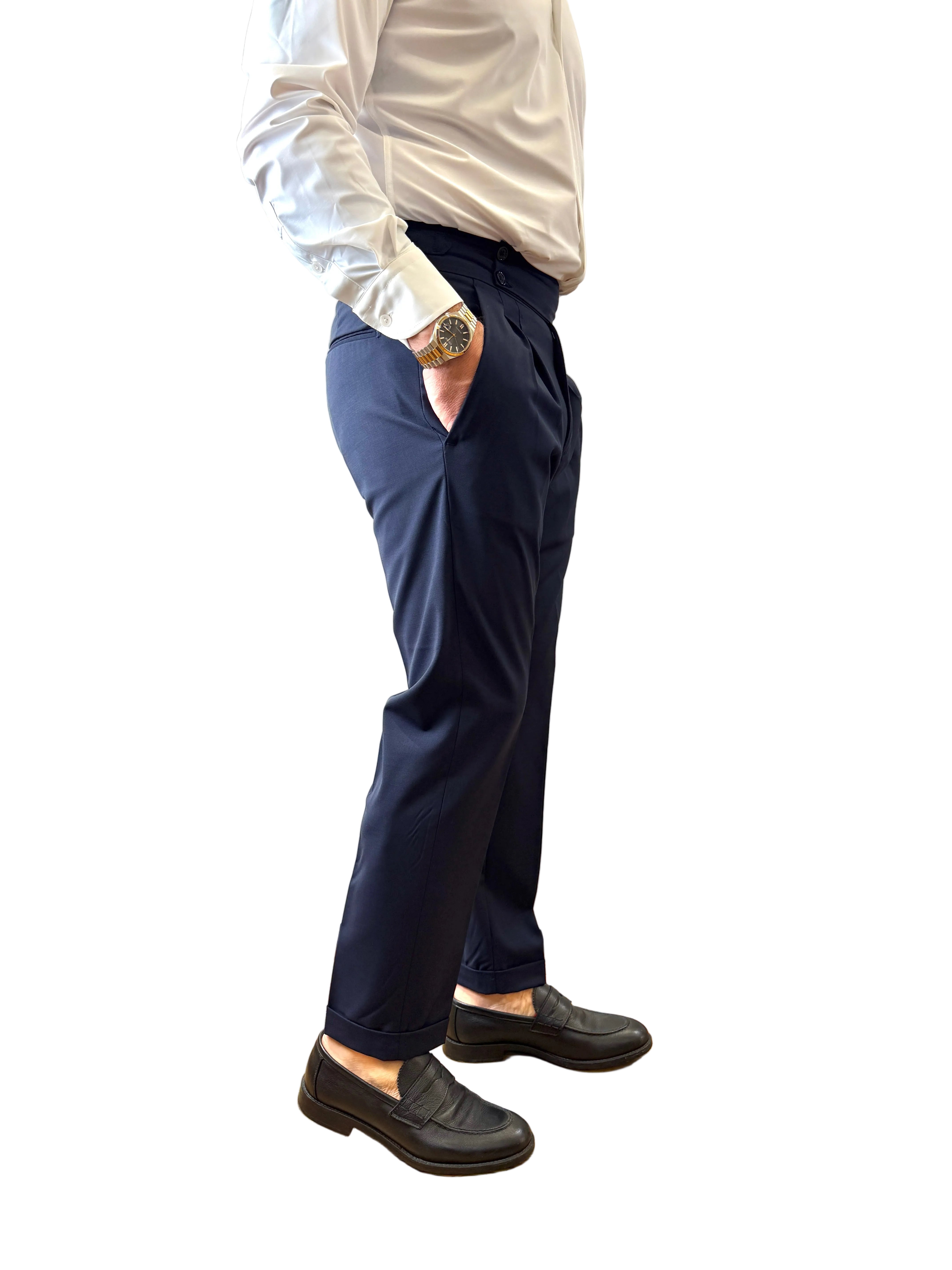Officina Sartoriale: Berlino- Pantalone con fibbie
