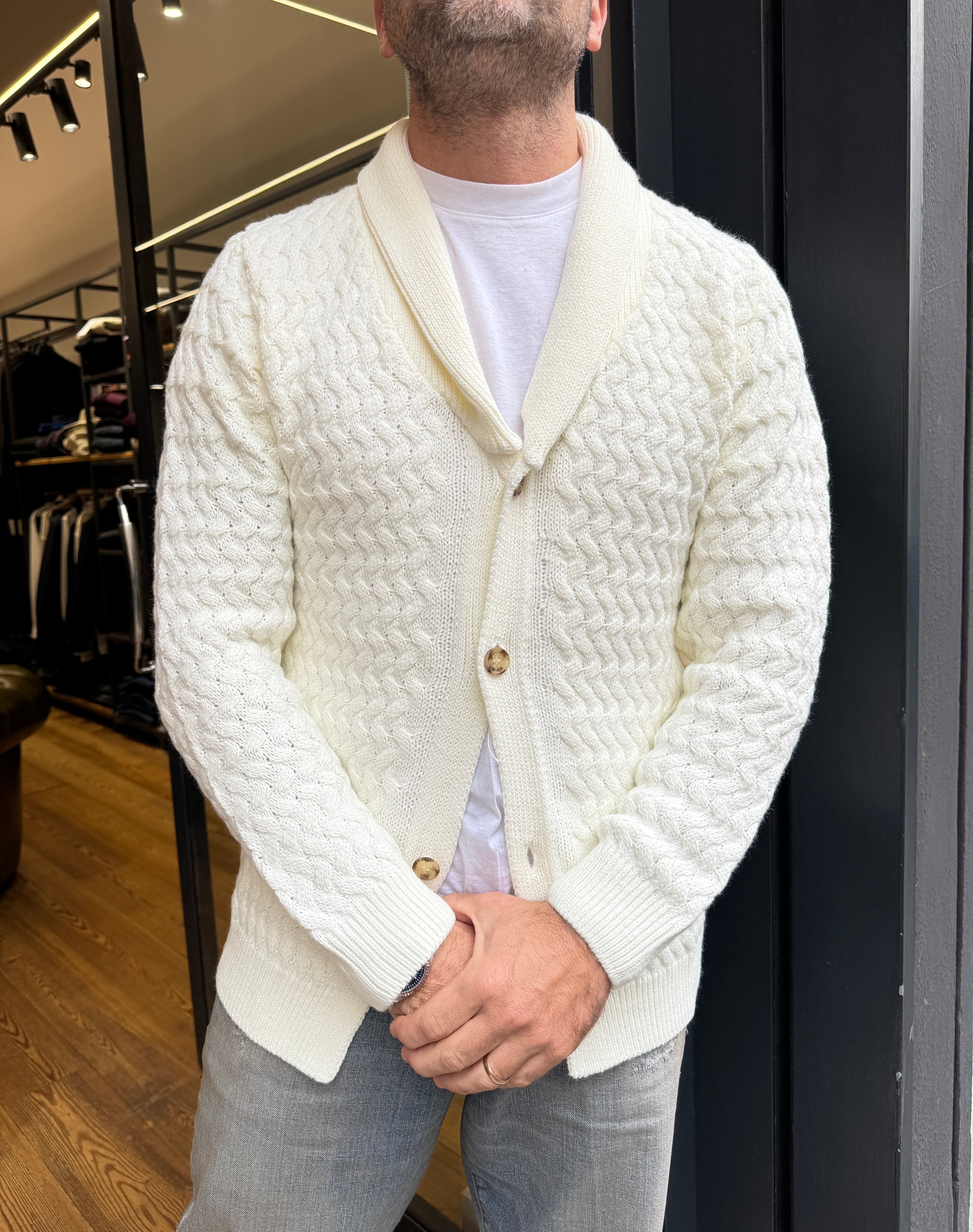 Squad: Cardigan collo scialle