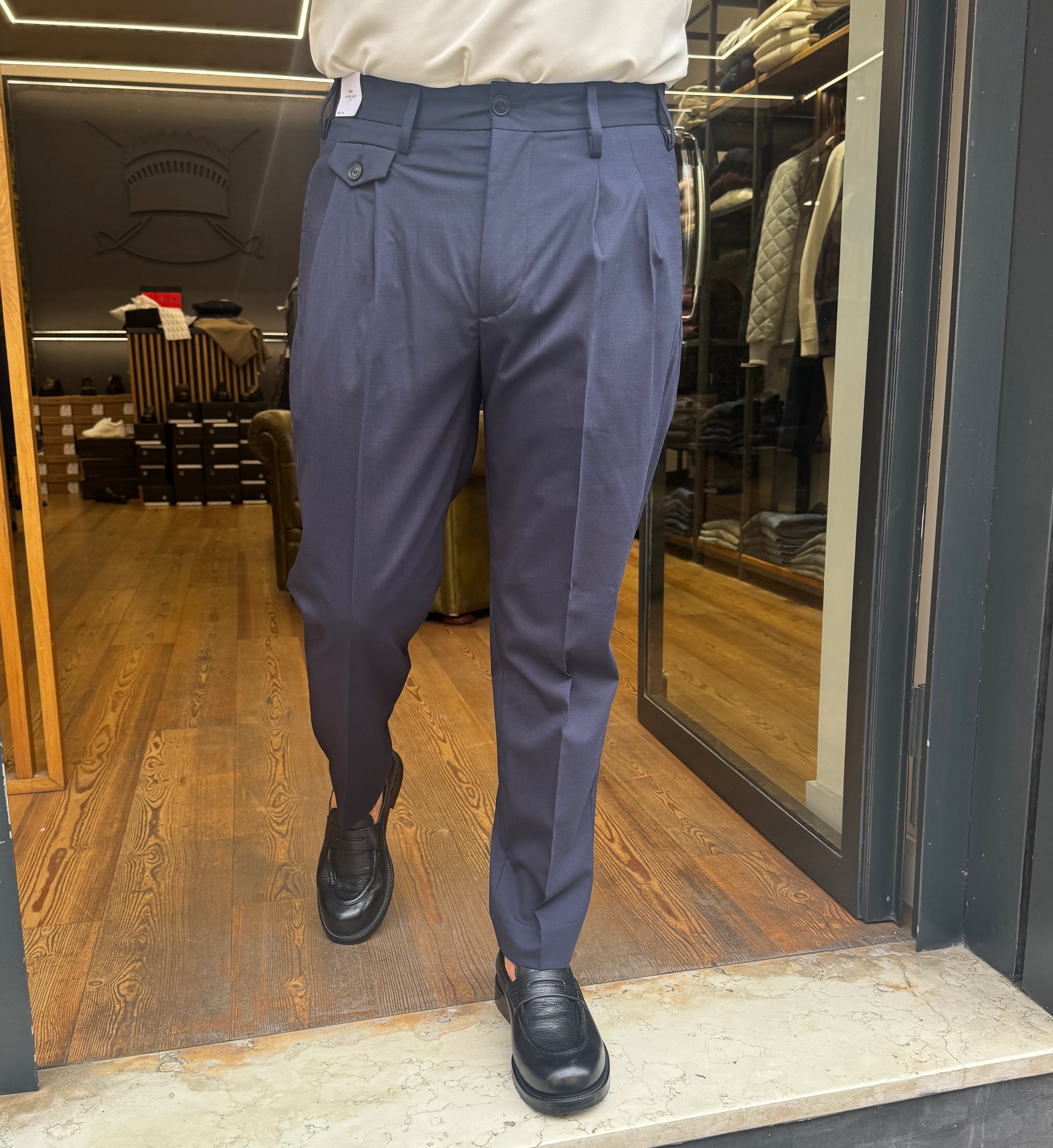 Entre Amis: Pantalone d/pinces regular fit