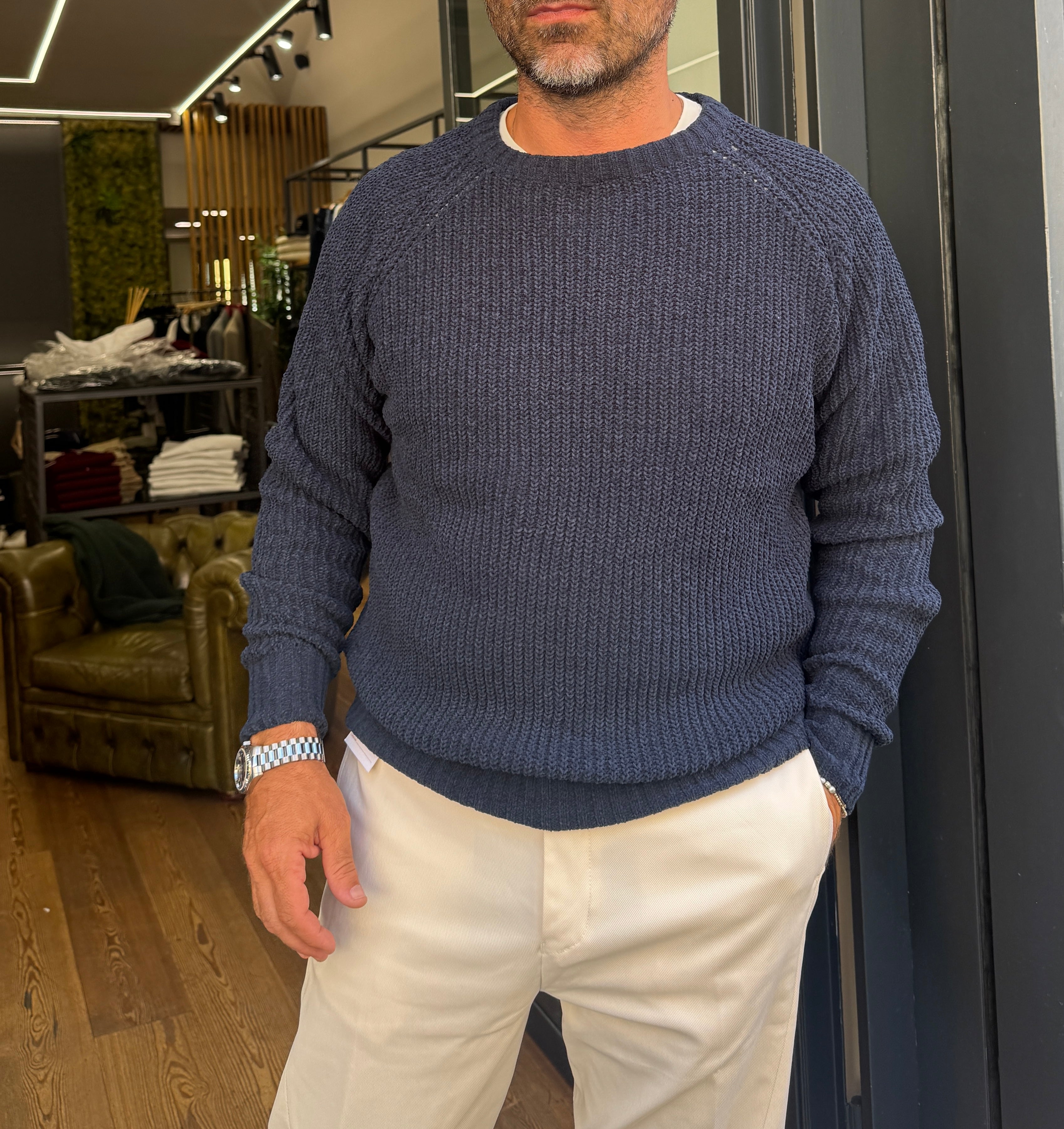 Trez: Mendel- Maglia girocollo in maglia