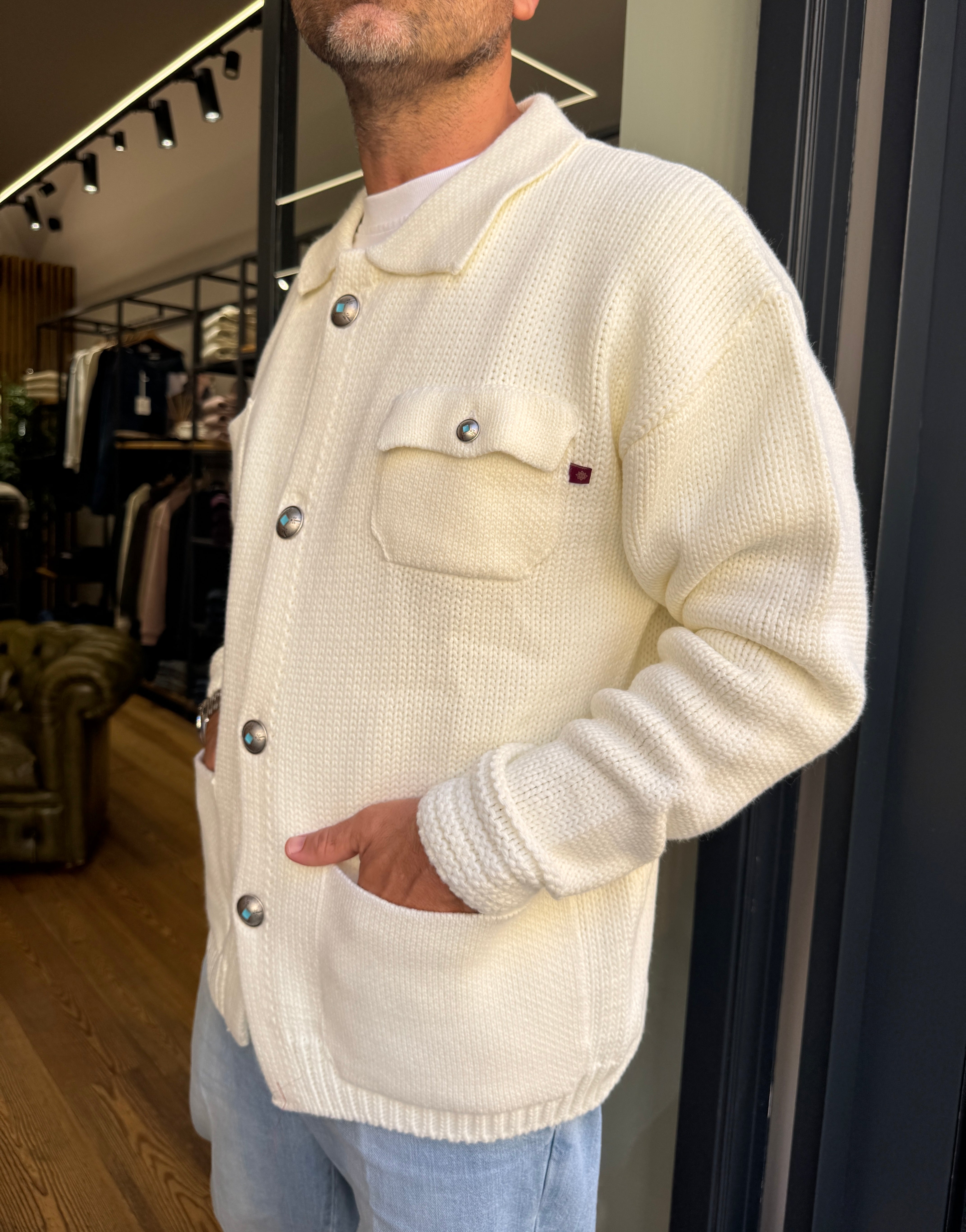 Telacruda: KNITWORK- Jacket overfit