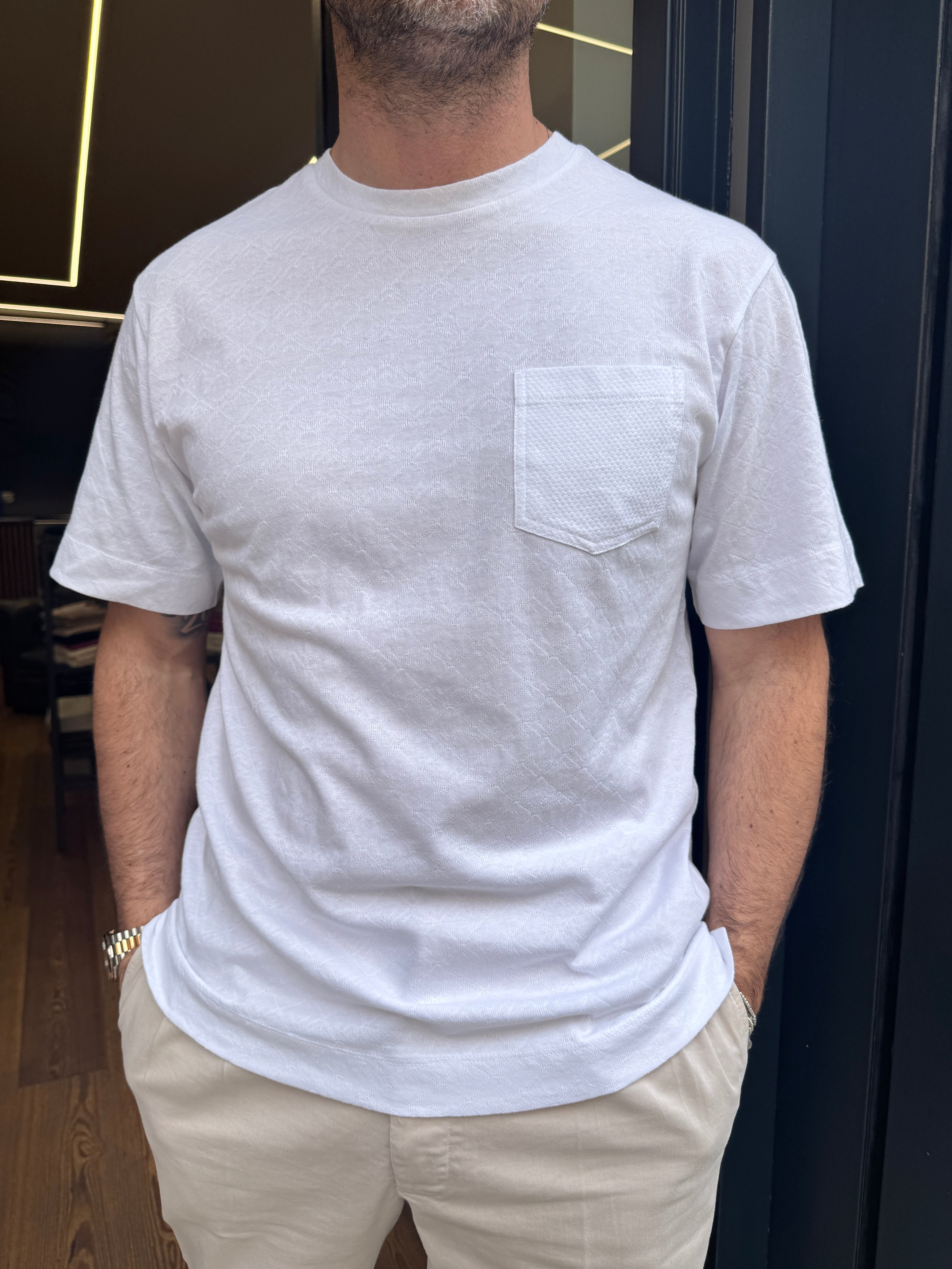 Trez: Raniel- T-Shirt m/m con taschino