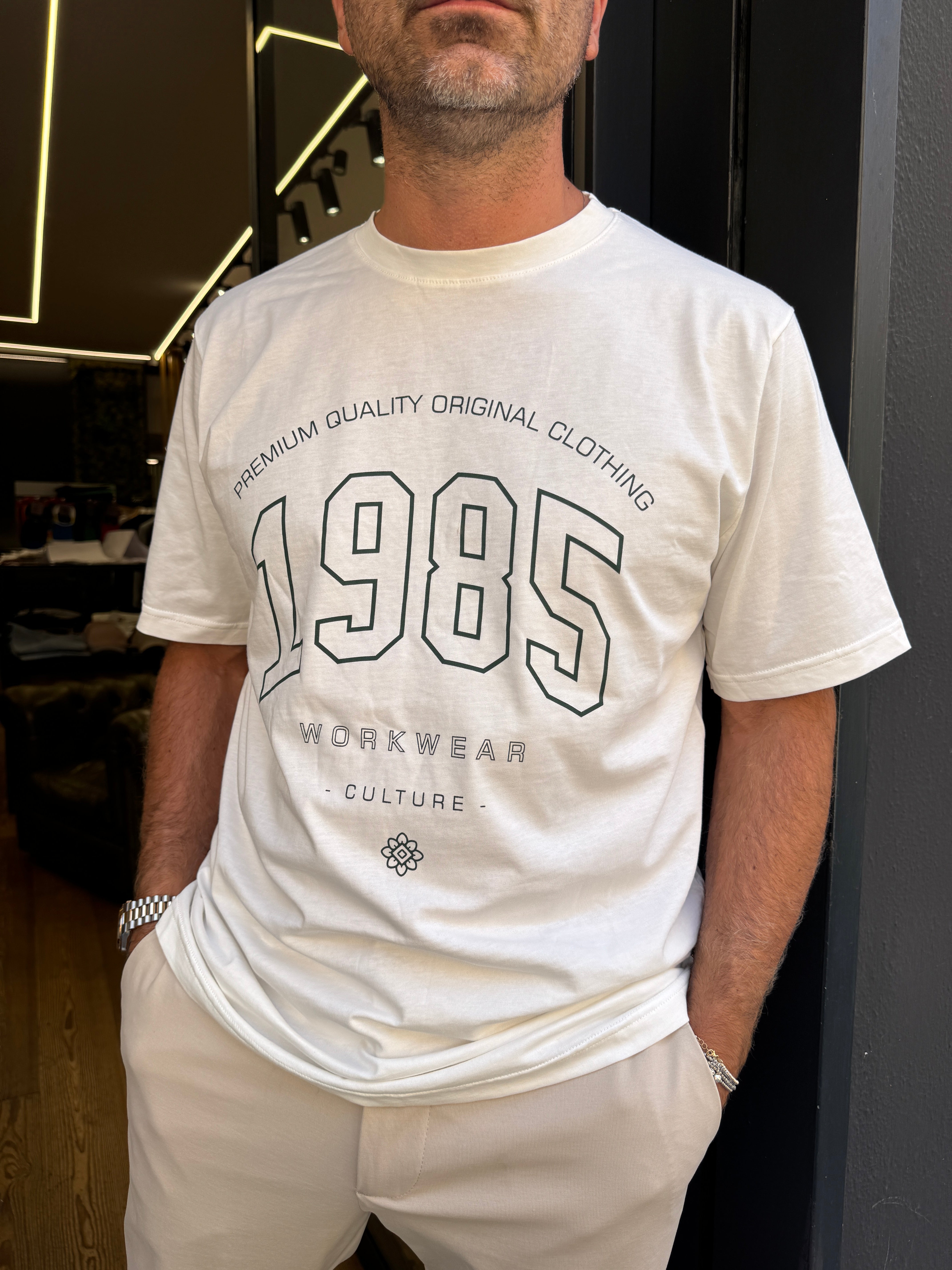 Telacruda-T-shirt in cotone