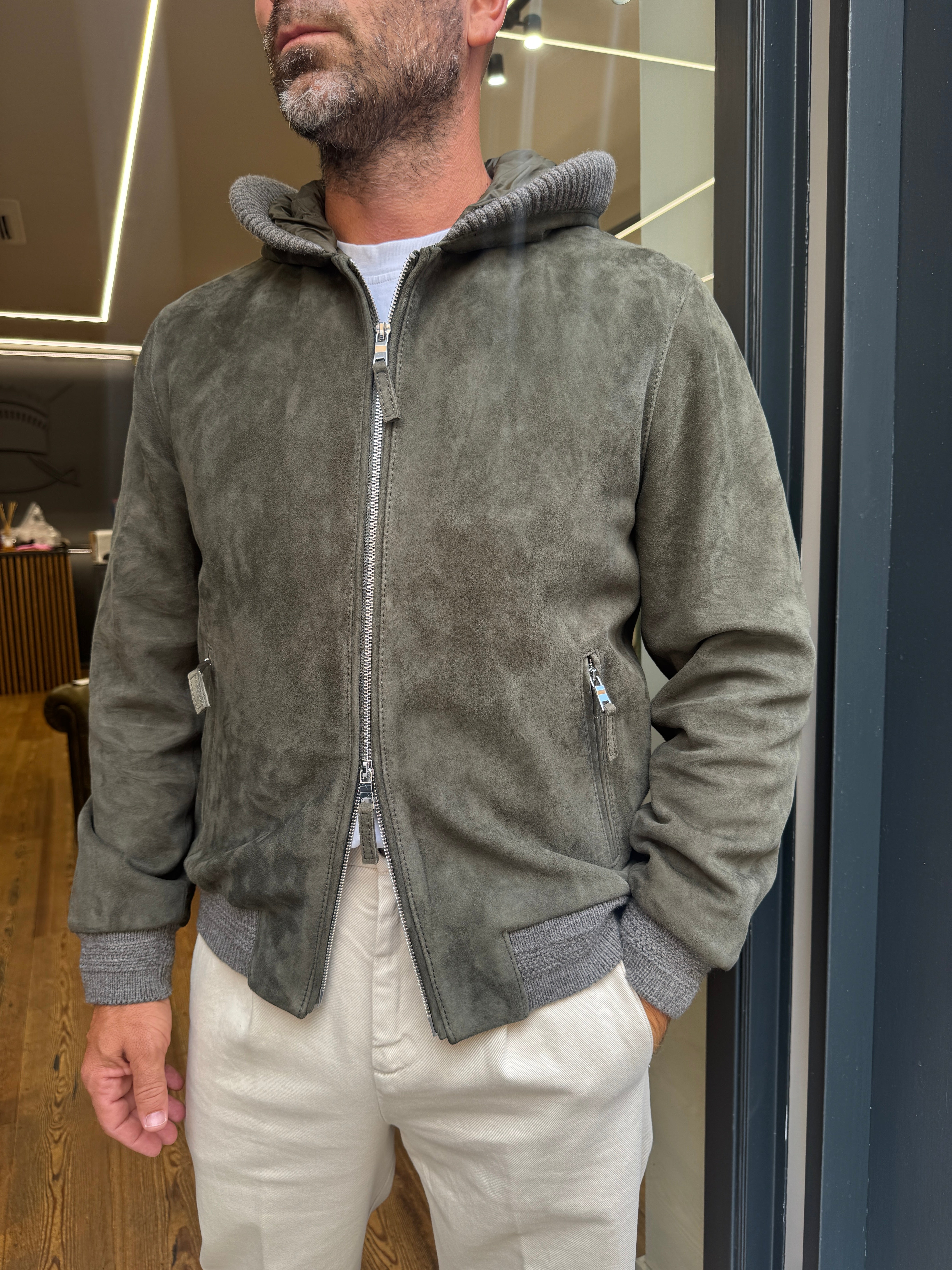 The Jack Leather: Jonathan- Giubbotto in pelle scamosciata