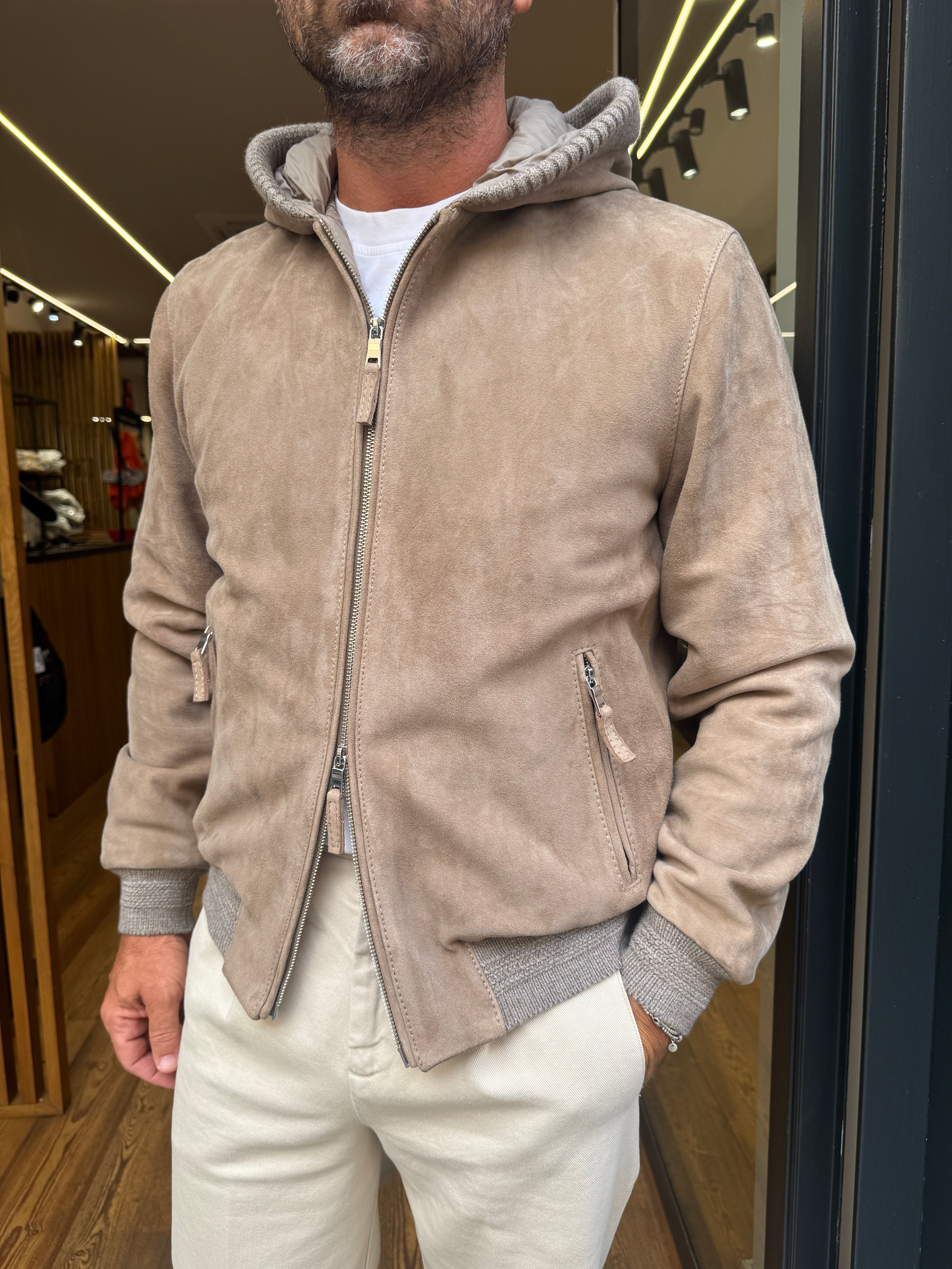 The Jack Leather: Jonathan- Giubbotto in pelle scamosciata