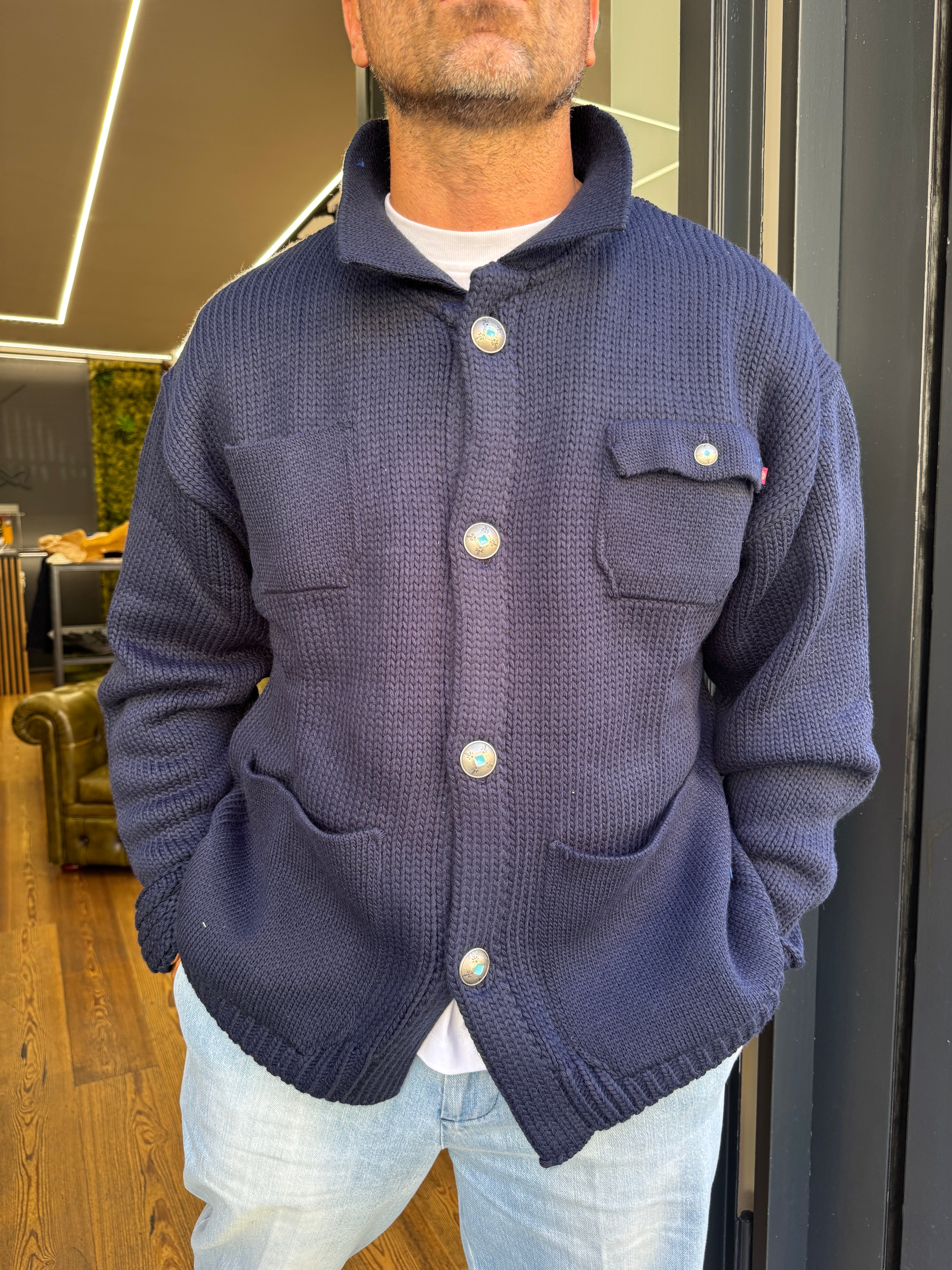 Telacruda: KNITWORK- Jacket overfit