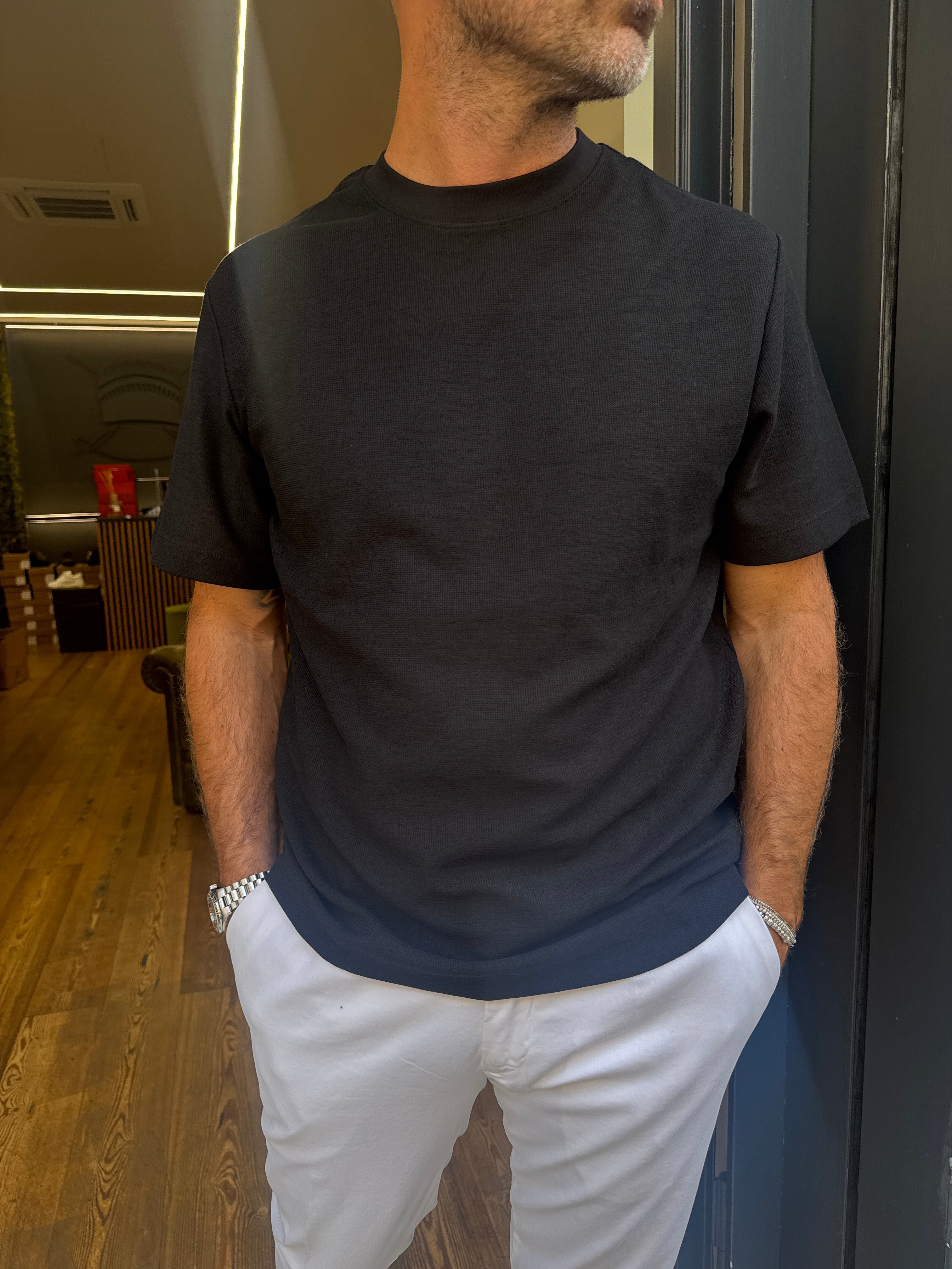 Trez: Tidy- T-Shirt m/m a nido d'ape