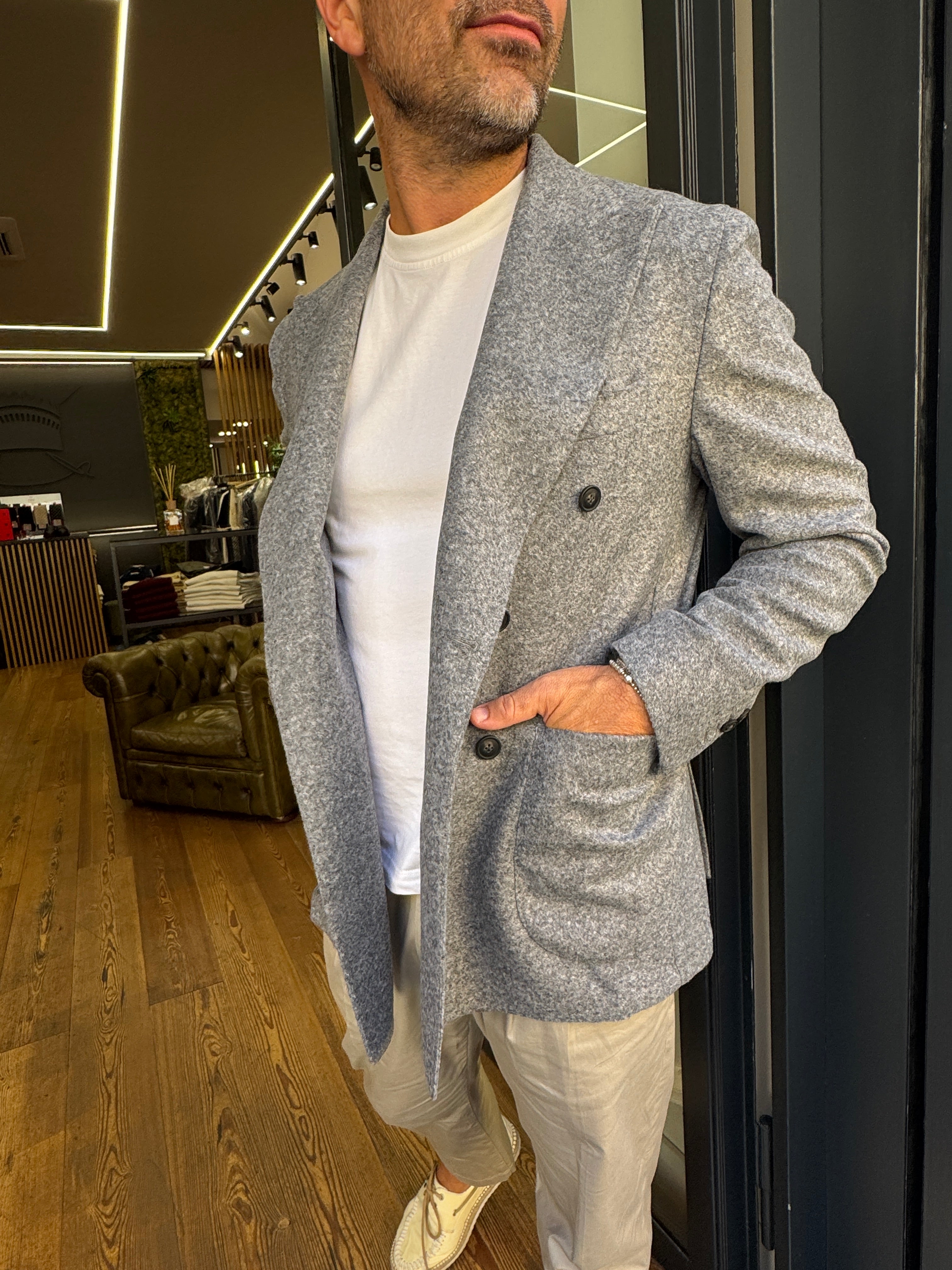 Martin Zelo: Jacket doppio petto in lana