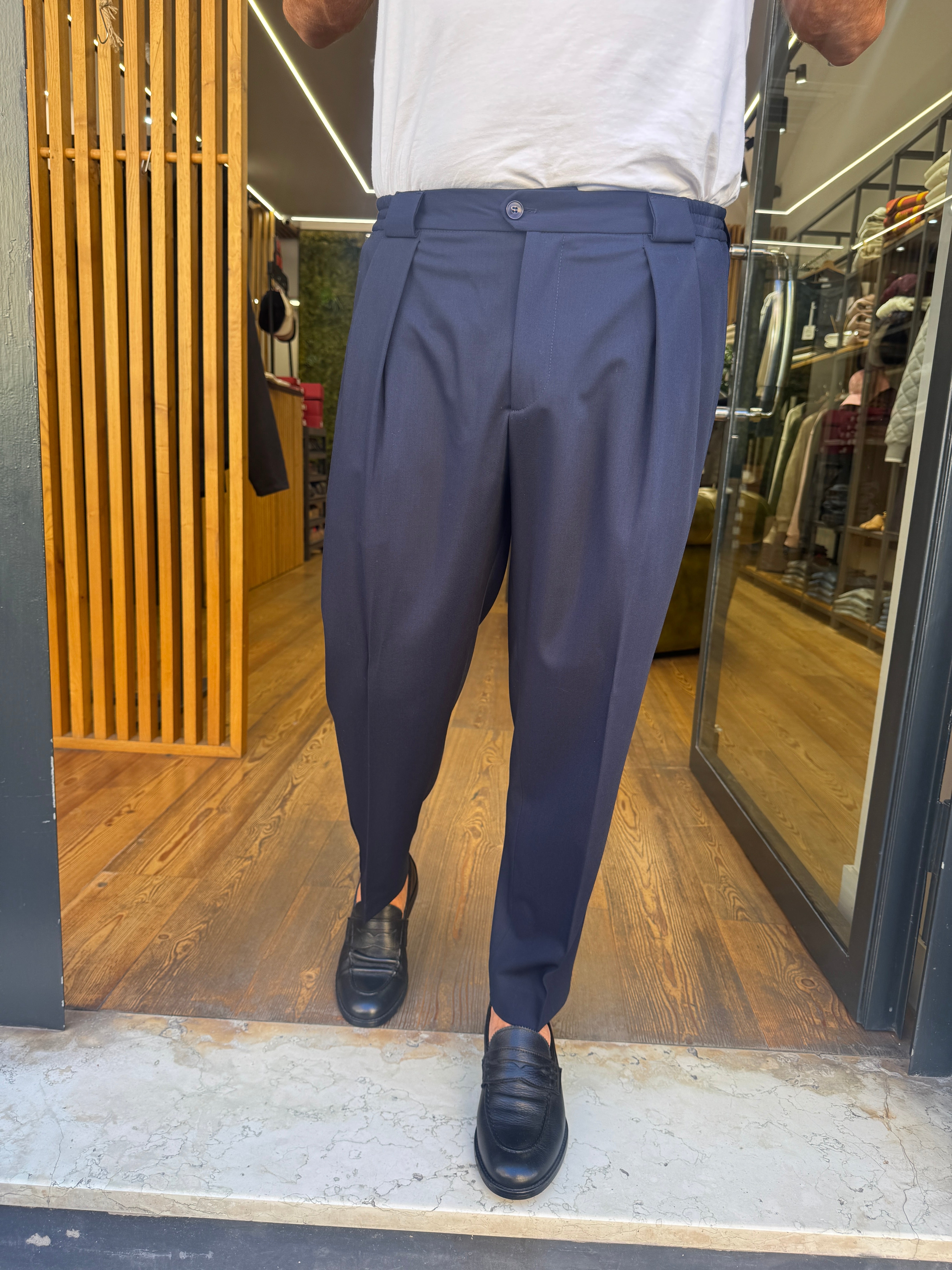 Officina Sartoriale: Biglia- Pantalone con pence