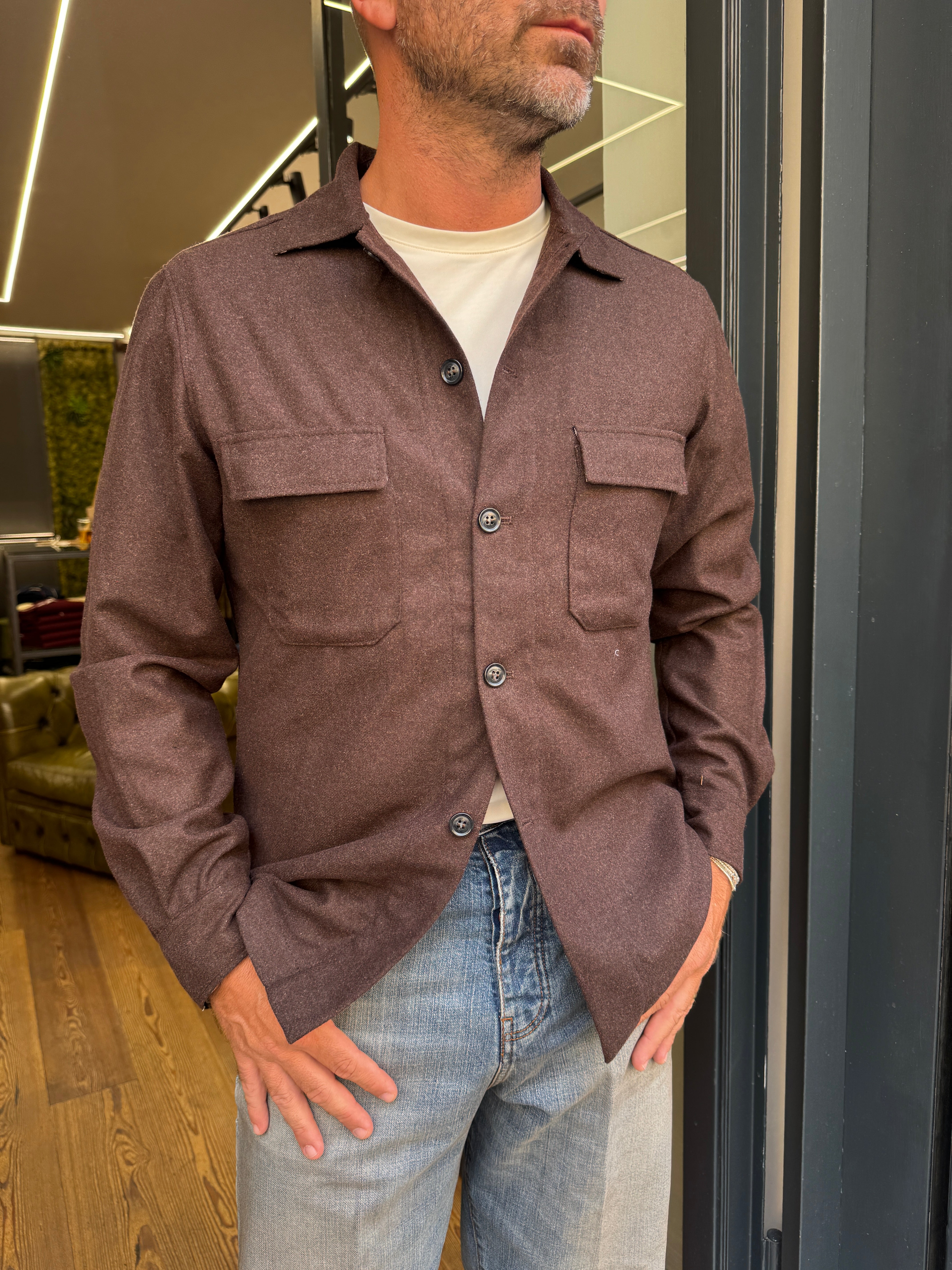 Alessandro Lamura: James- Camicia con tasche