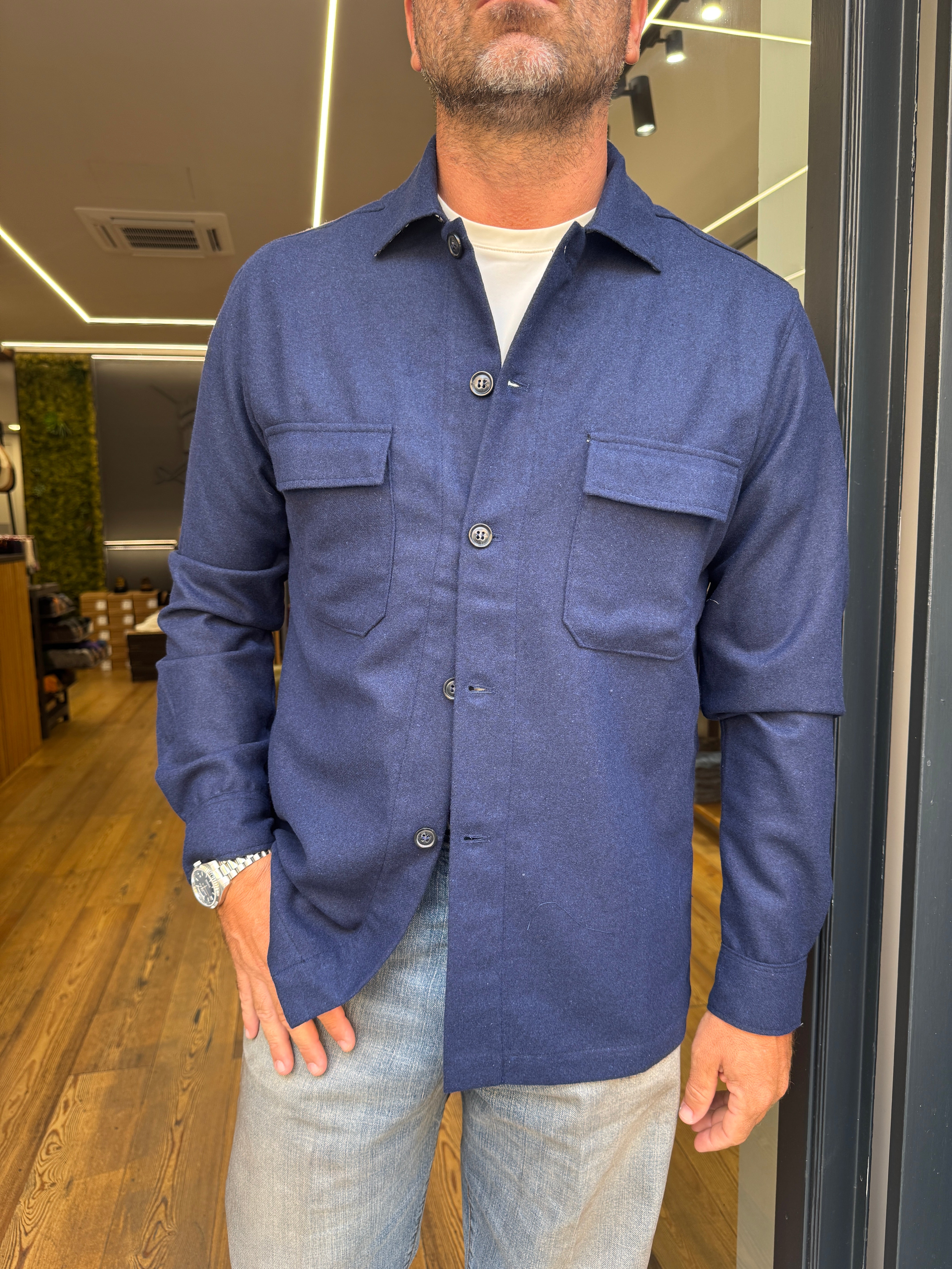 Alessandro Lamura: James- Camicia con tasche