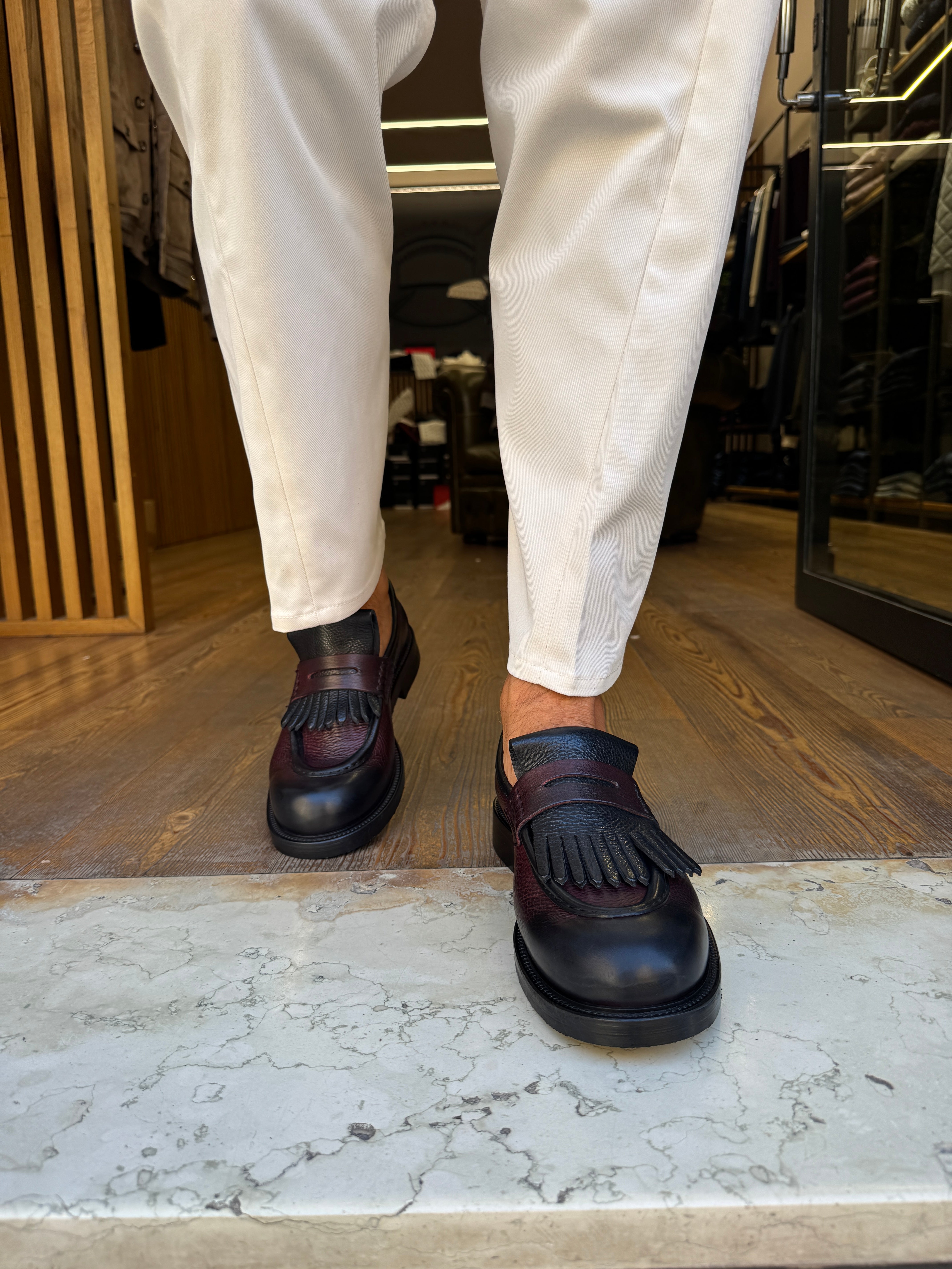 JP/DAVID: New Messico- Mocassino in pelle Bretagna+ Nero