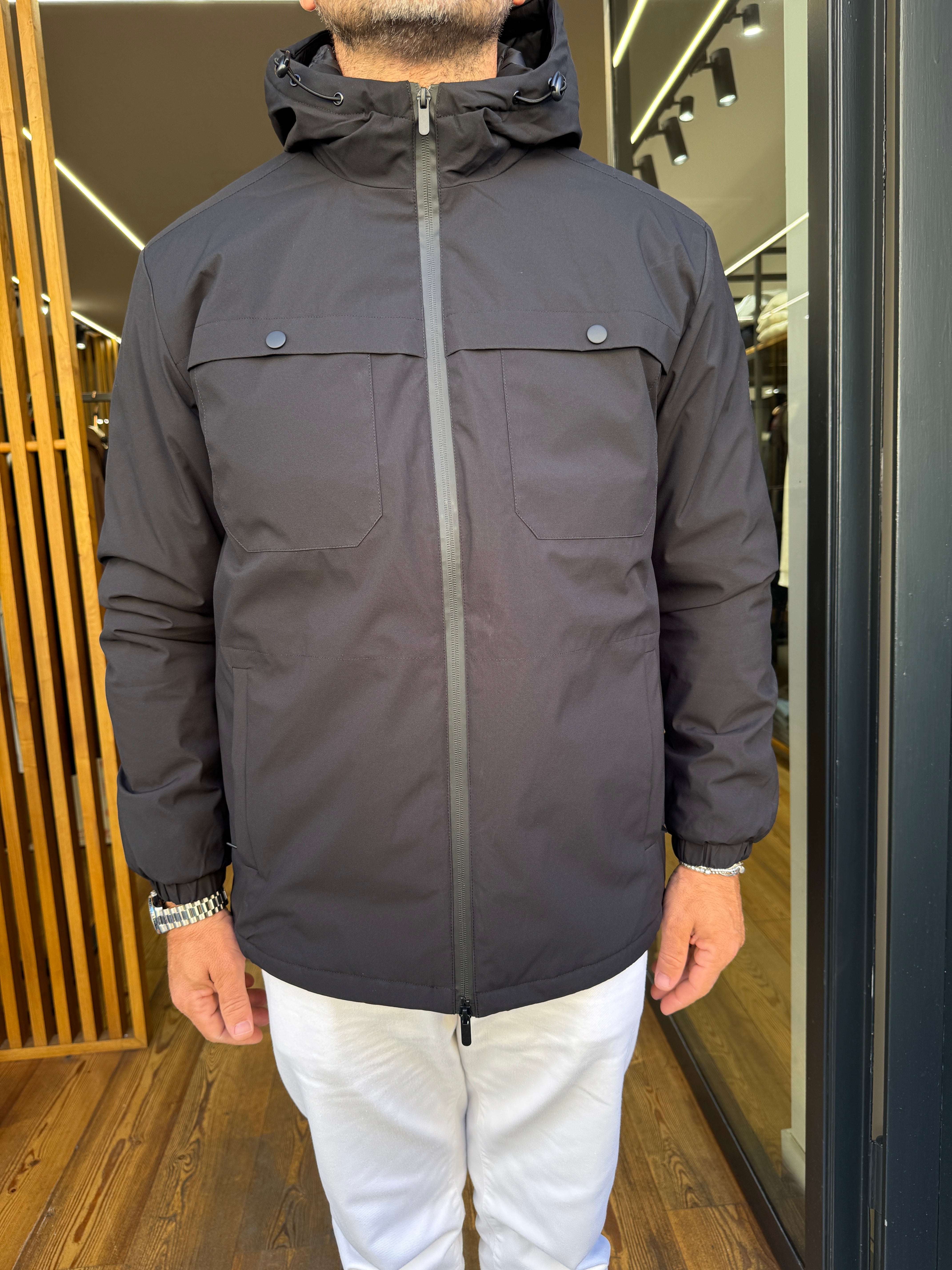 Squad: GBS402- Giubbotto con cappuccio