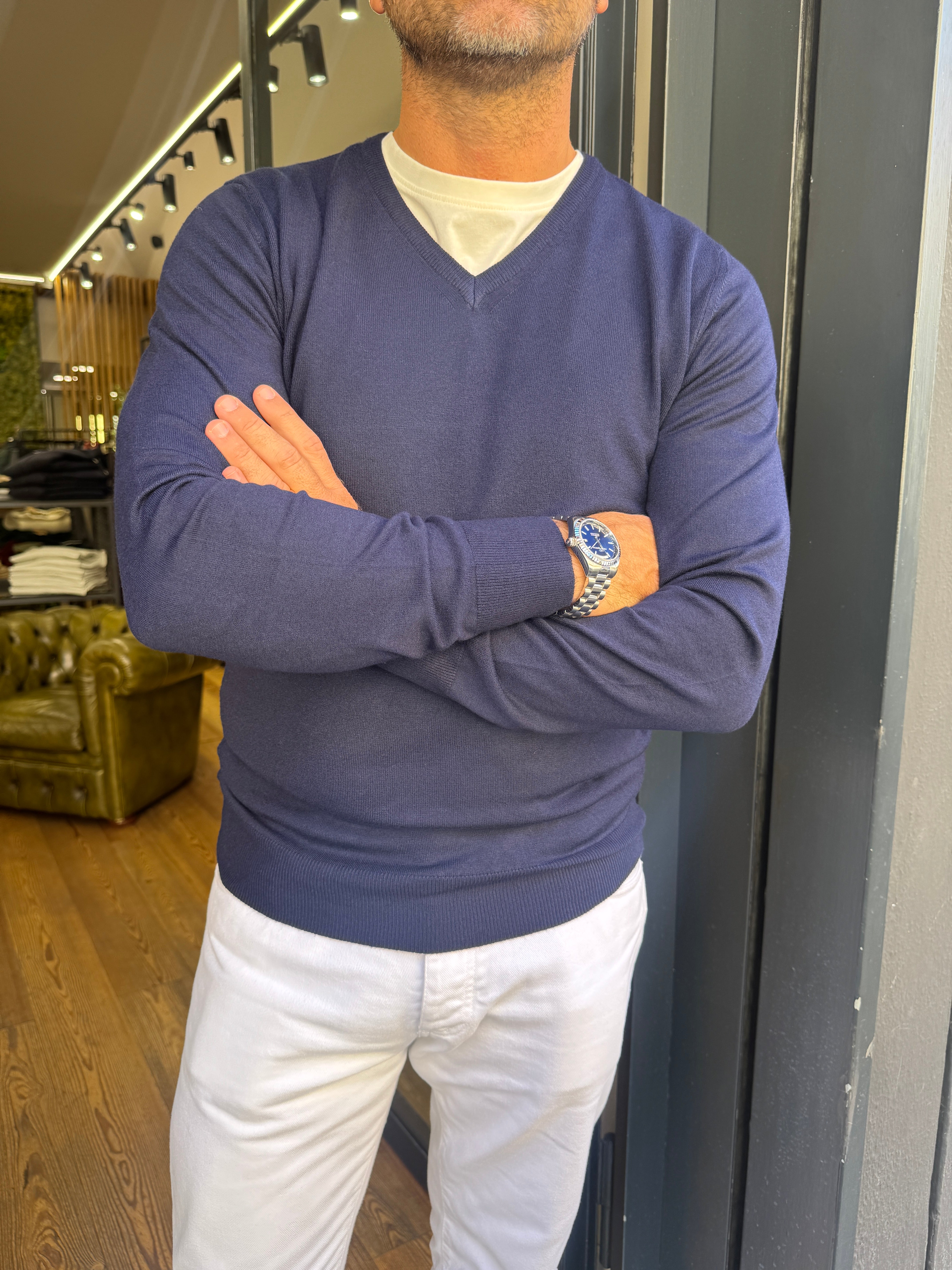 Trez : MARK - Maglioncino basic scollo a V