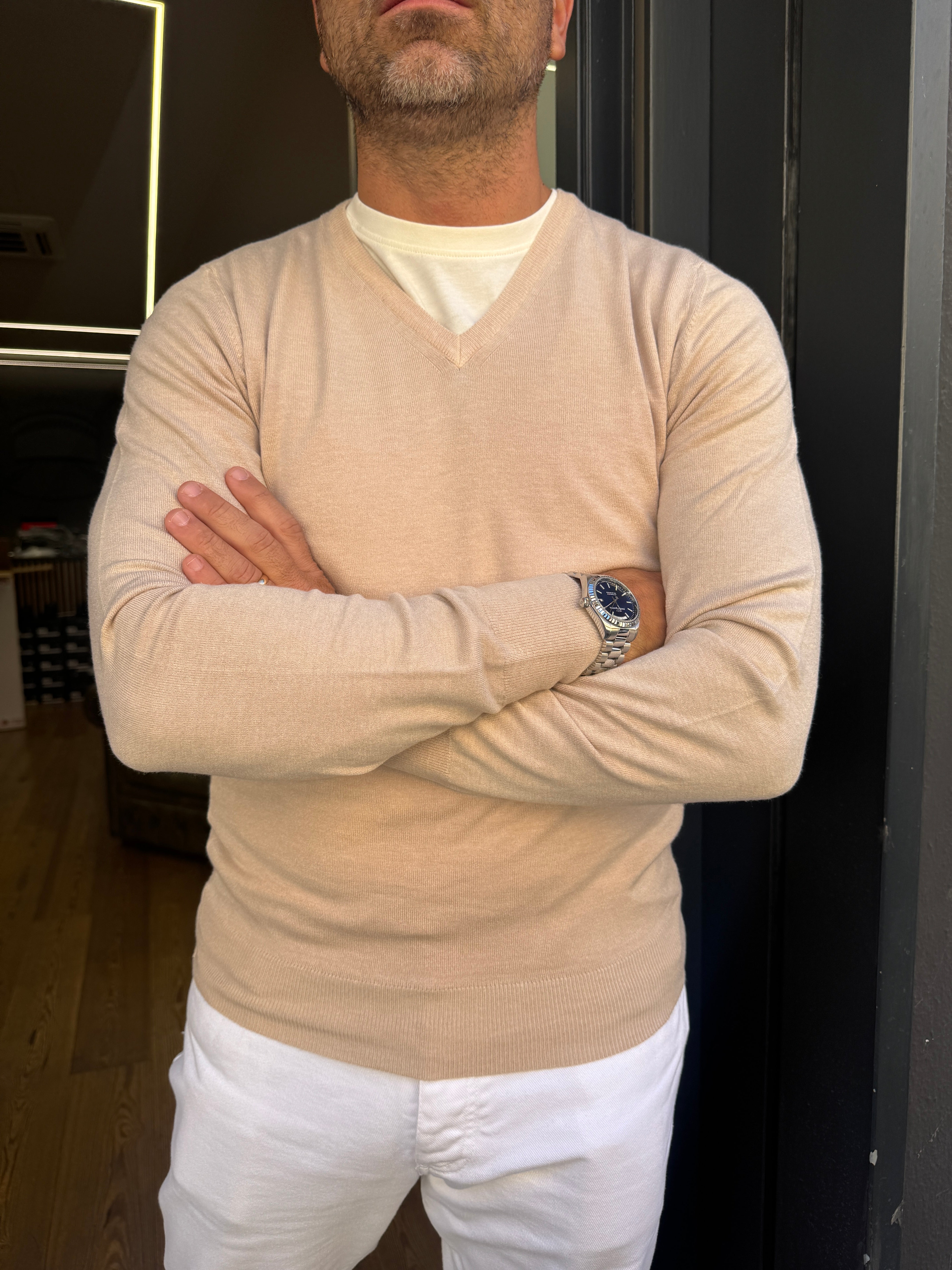 Trez : MARK - Maglioncino basic scollo a V