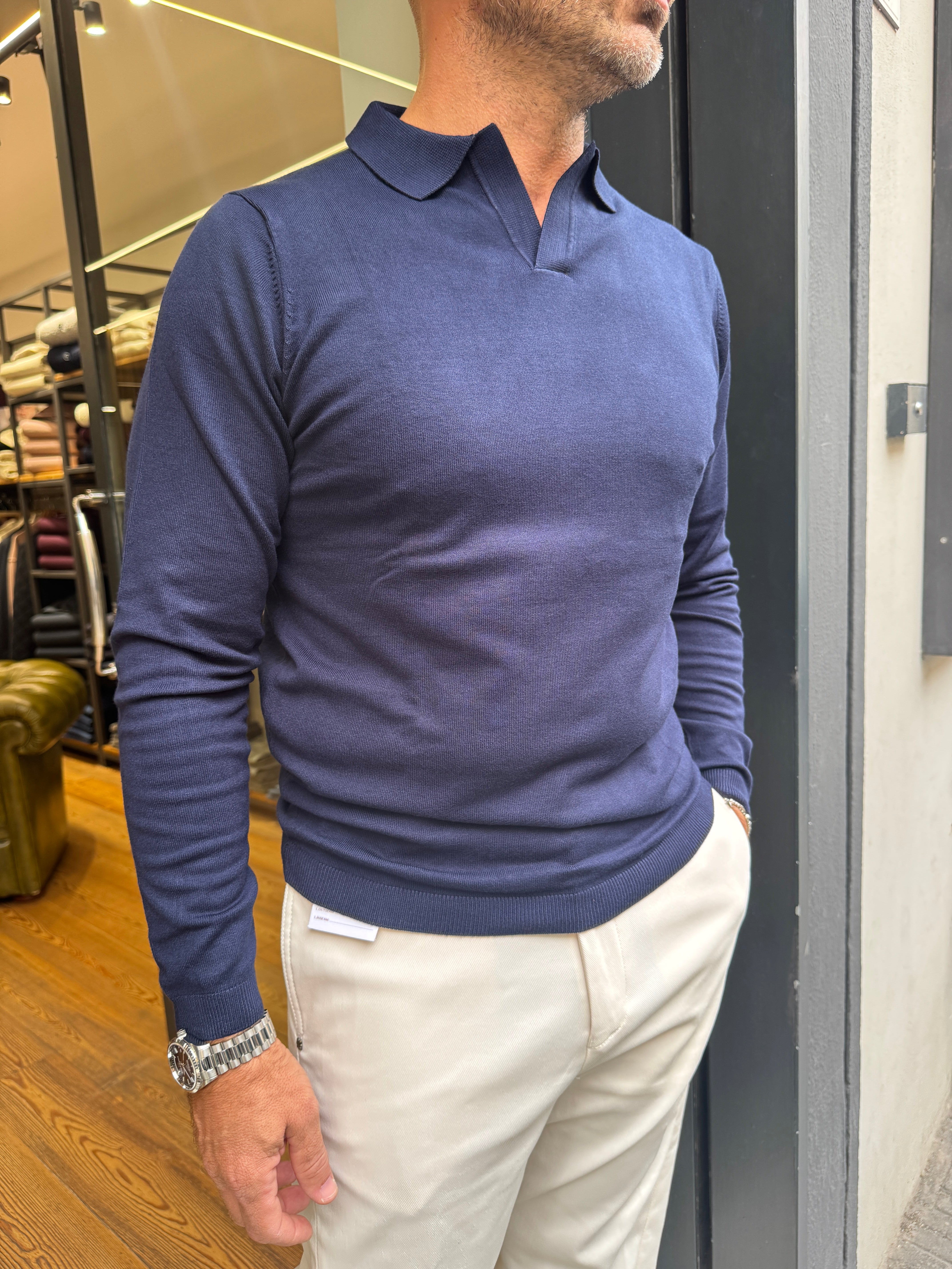 Squad: Paul- Polo in cotone senza bottoni