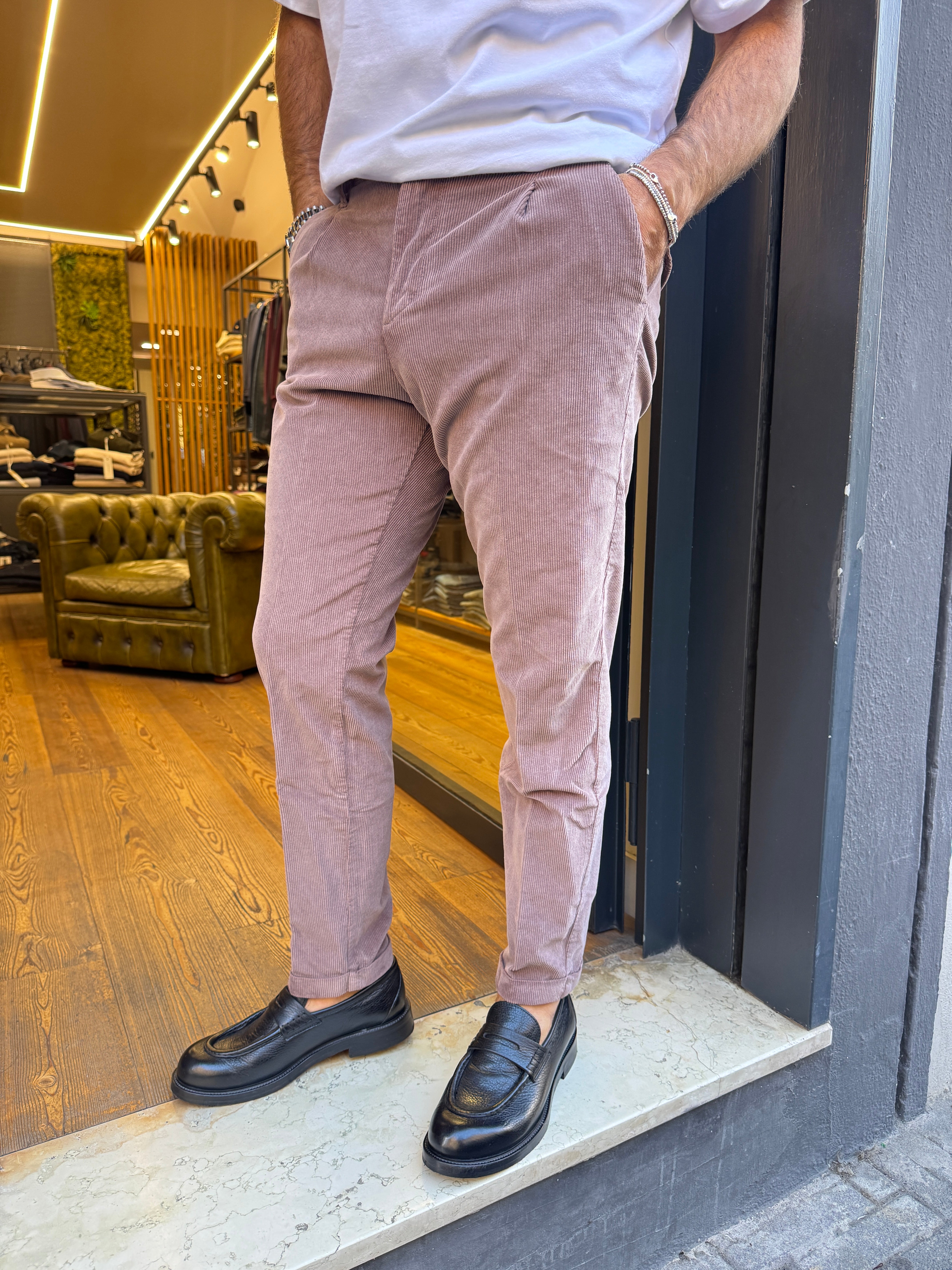 Squad: Amos- Pantalone in velluto a coste