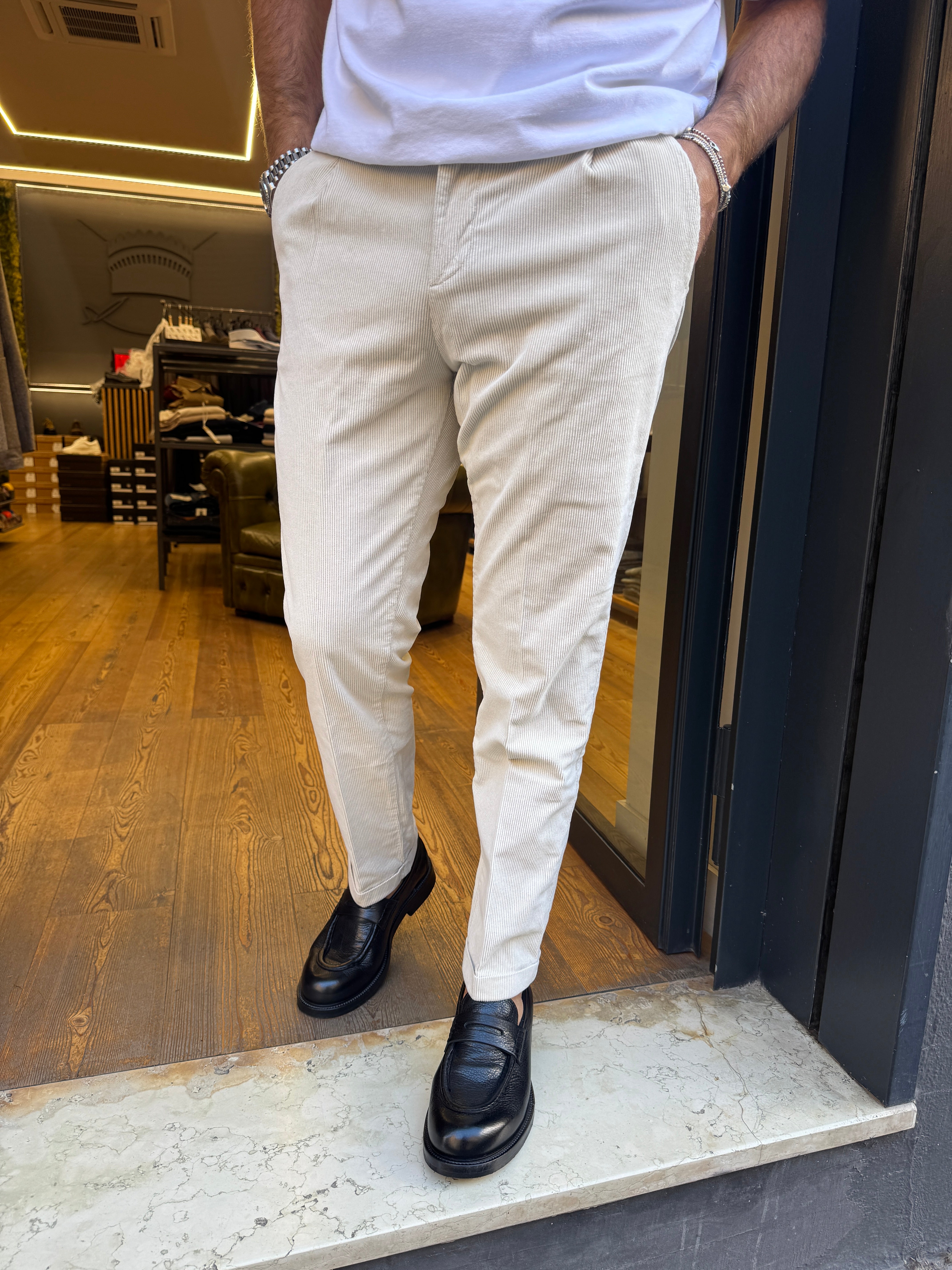 Squad: Amos- Pantalone in velluto a coste