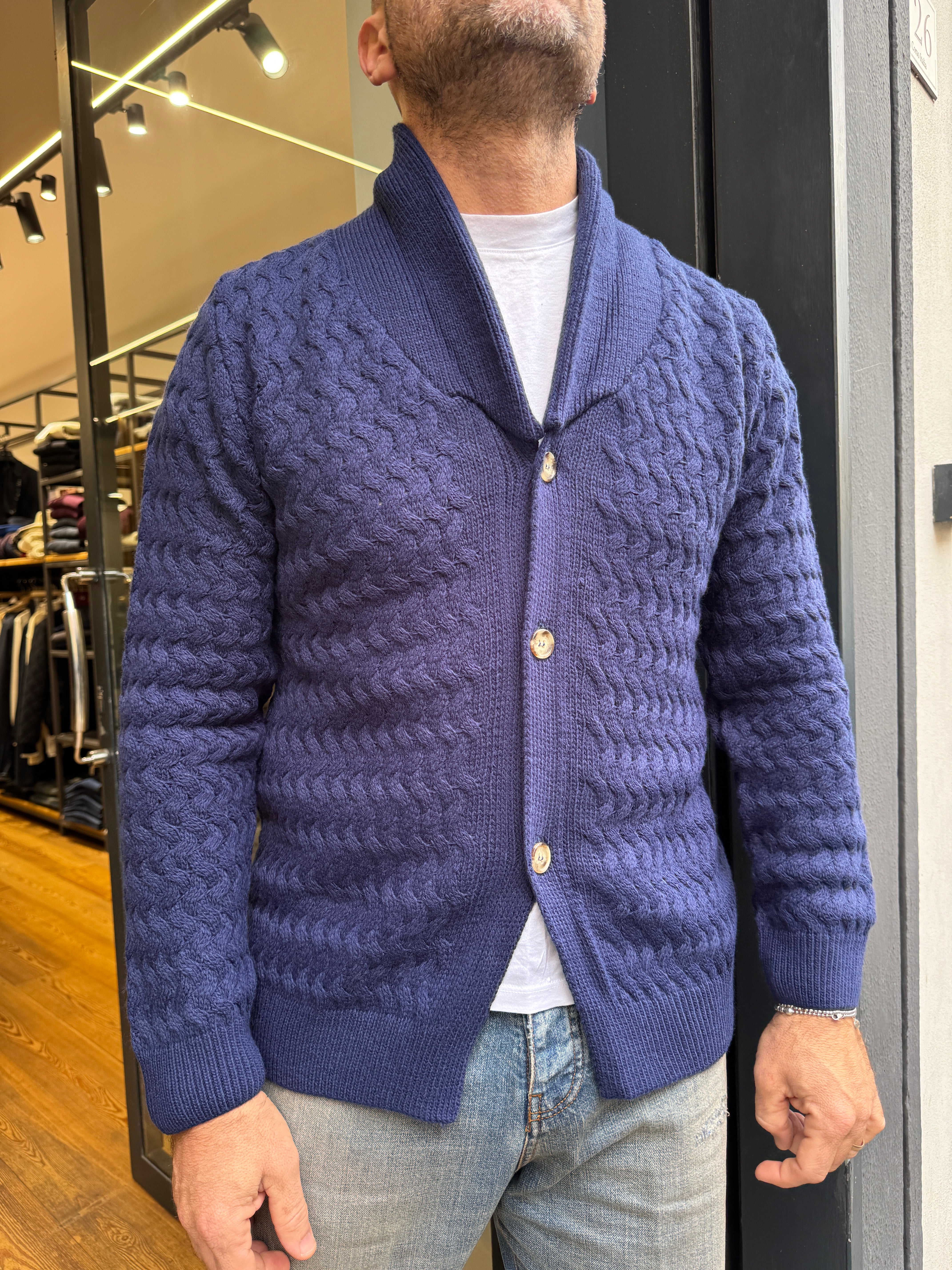 Squad: Cardigan collo scialle