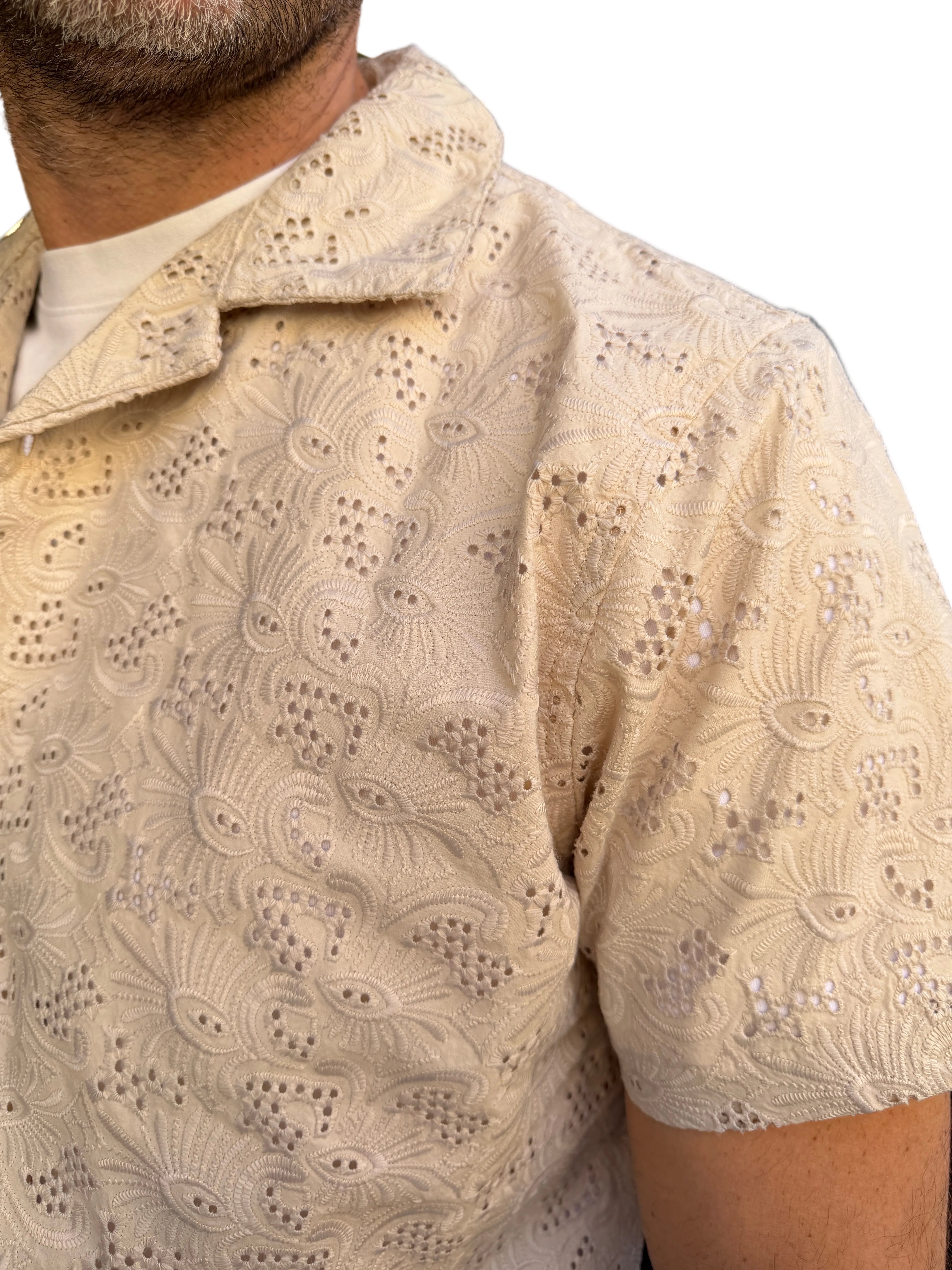 Trez: Cocco- Camicia traforata