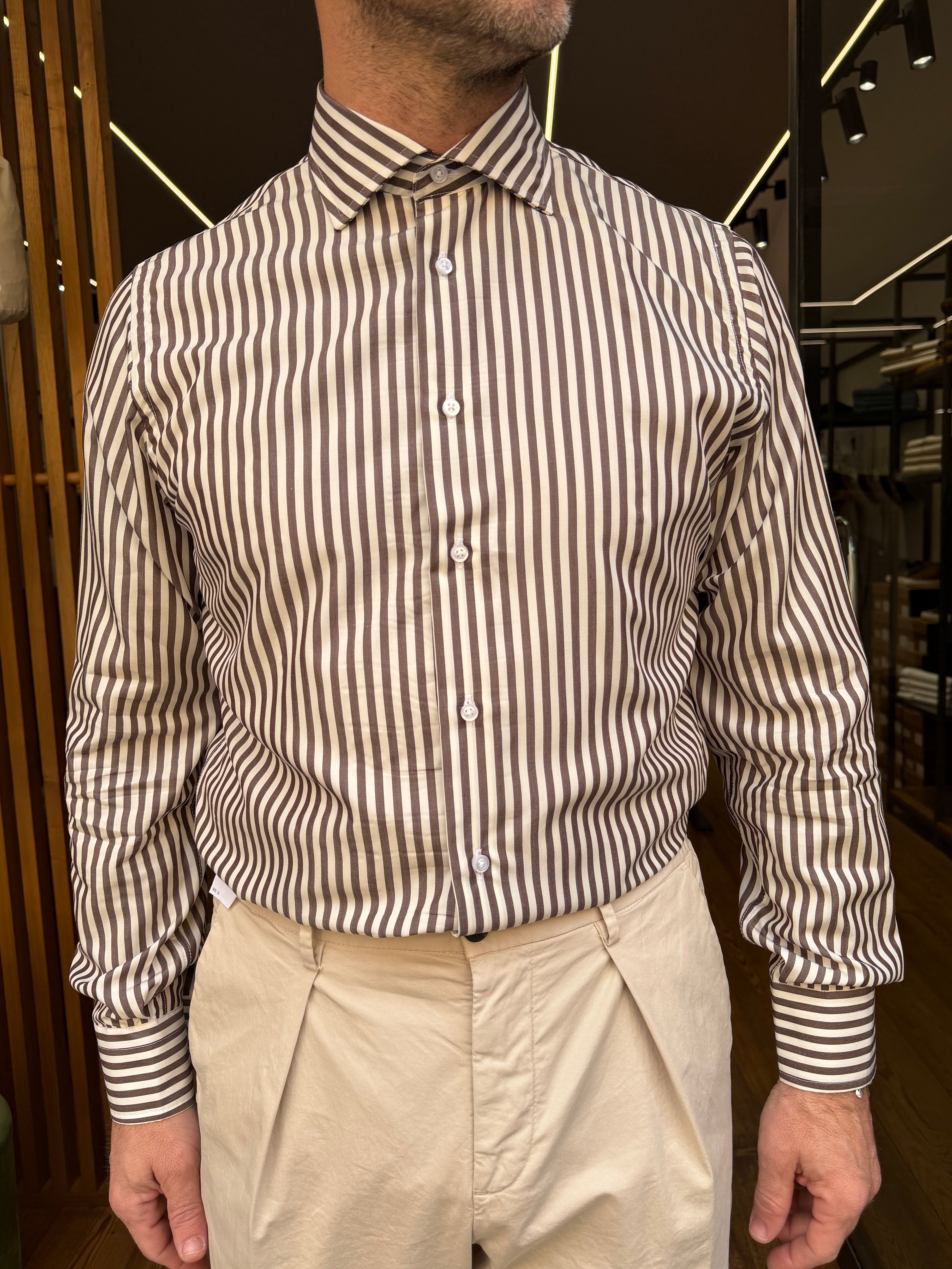 ALTEMFLOWER: Camicia righe slim fit