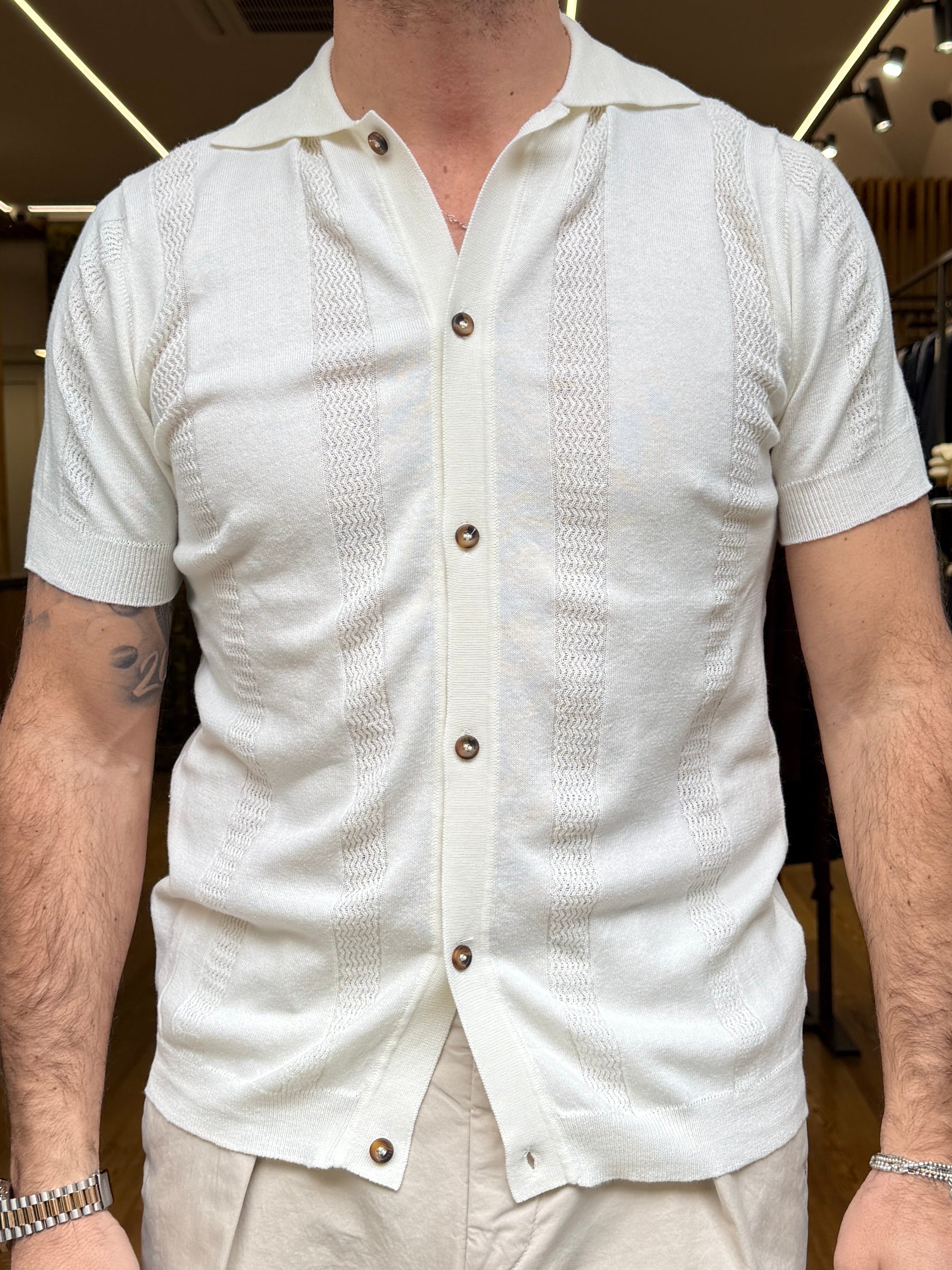 Squad: Polo Camicia Ricamata