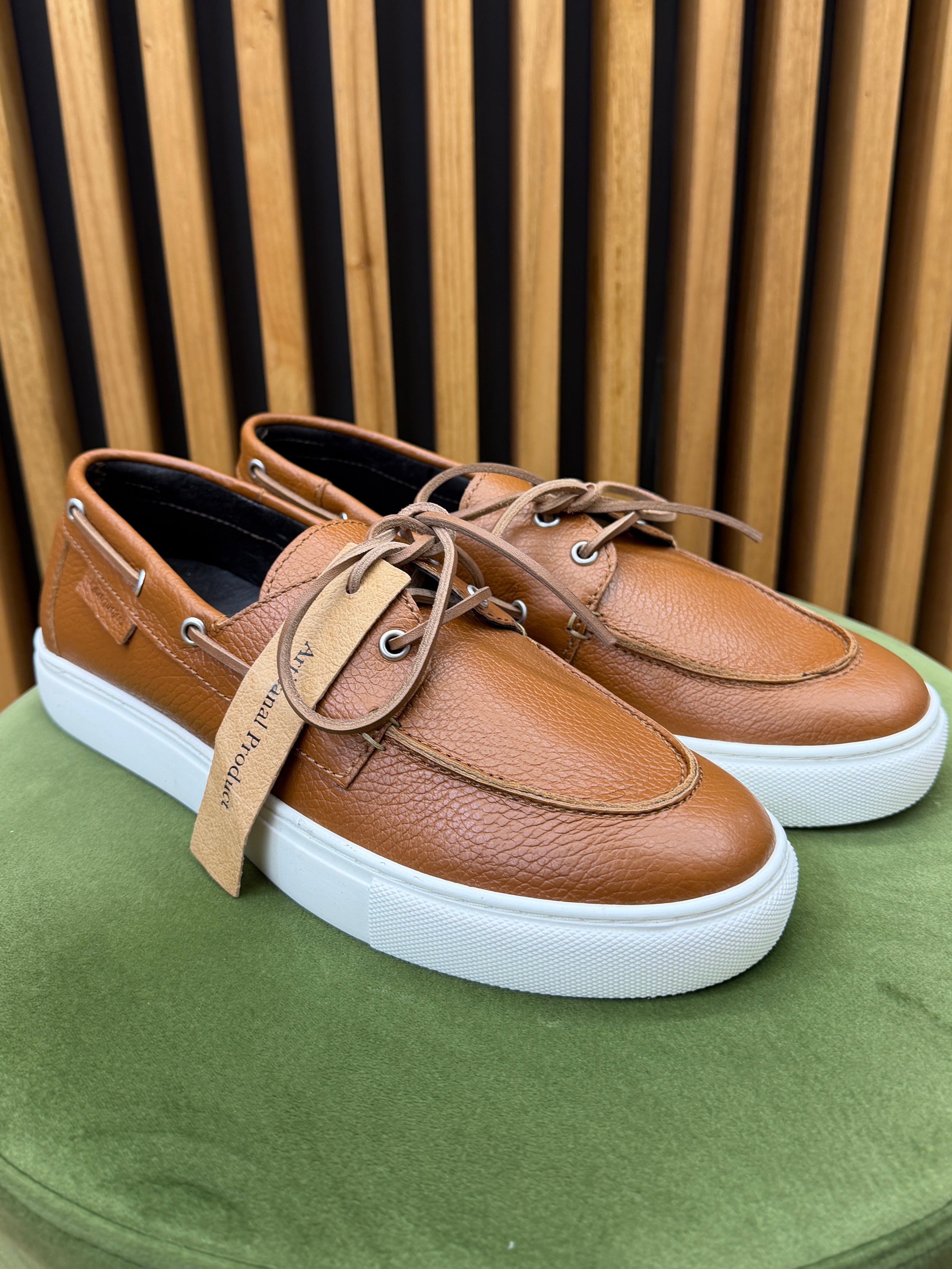 Kjore Project: Sneakers Båt Uomo Pelle