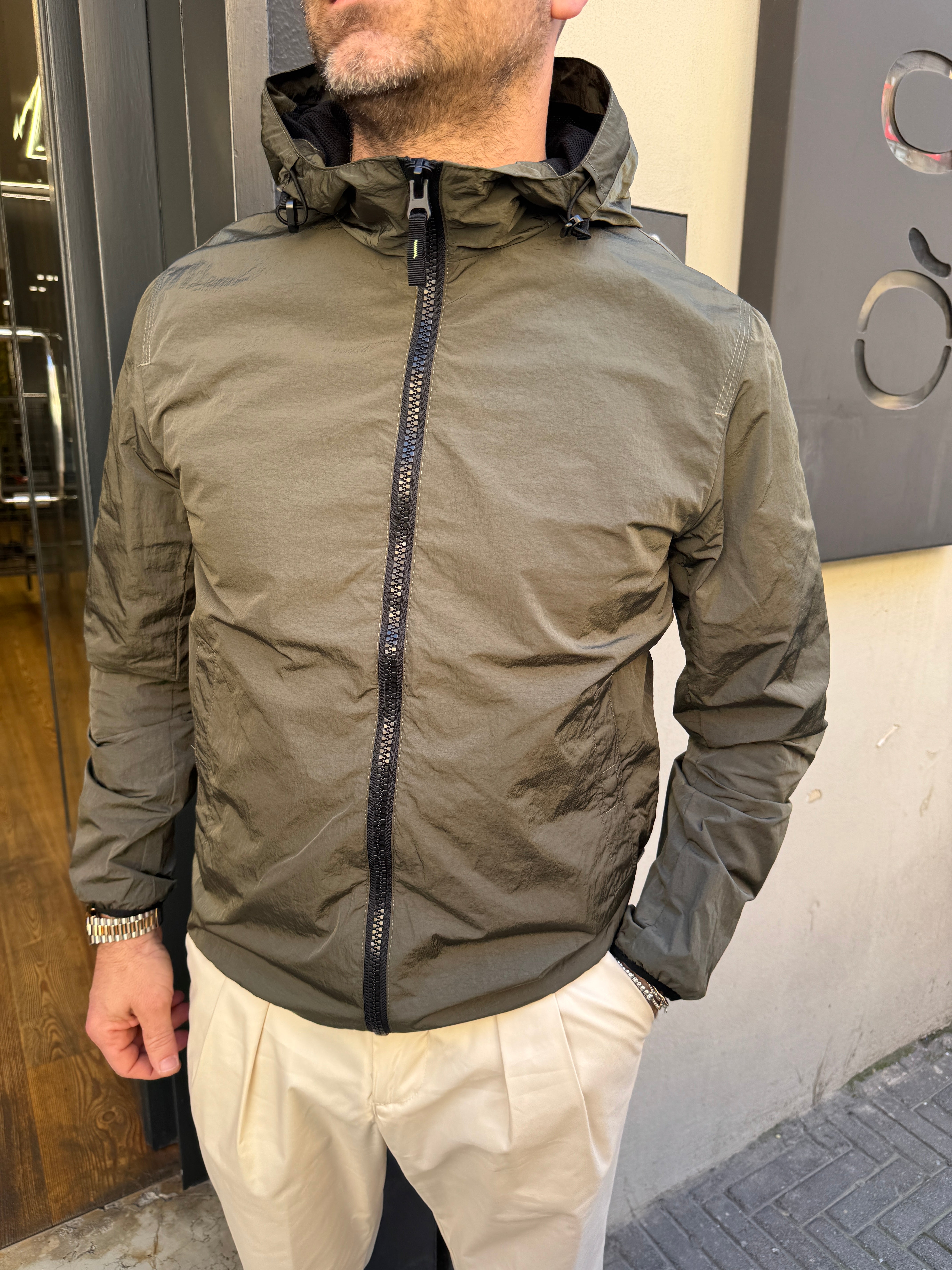 Trez: Gol Crink- Giubbotto con cappuccio