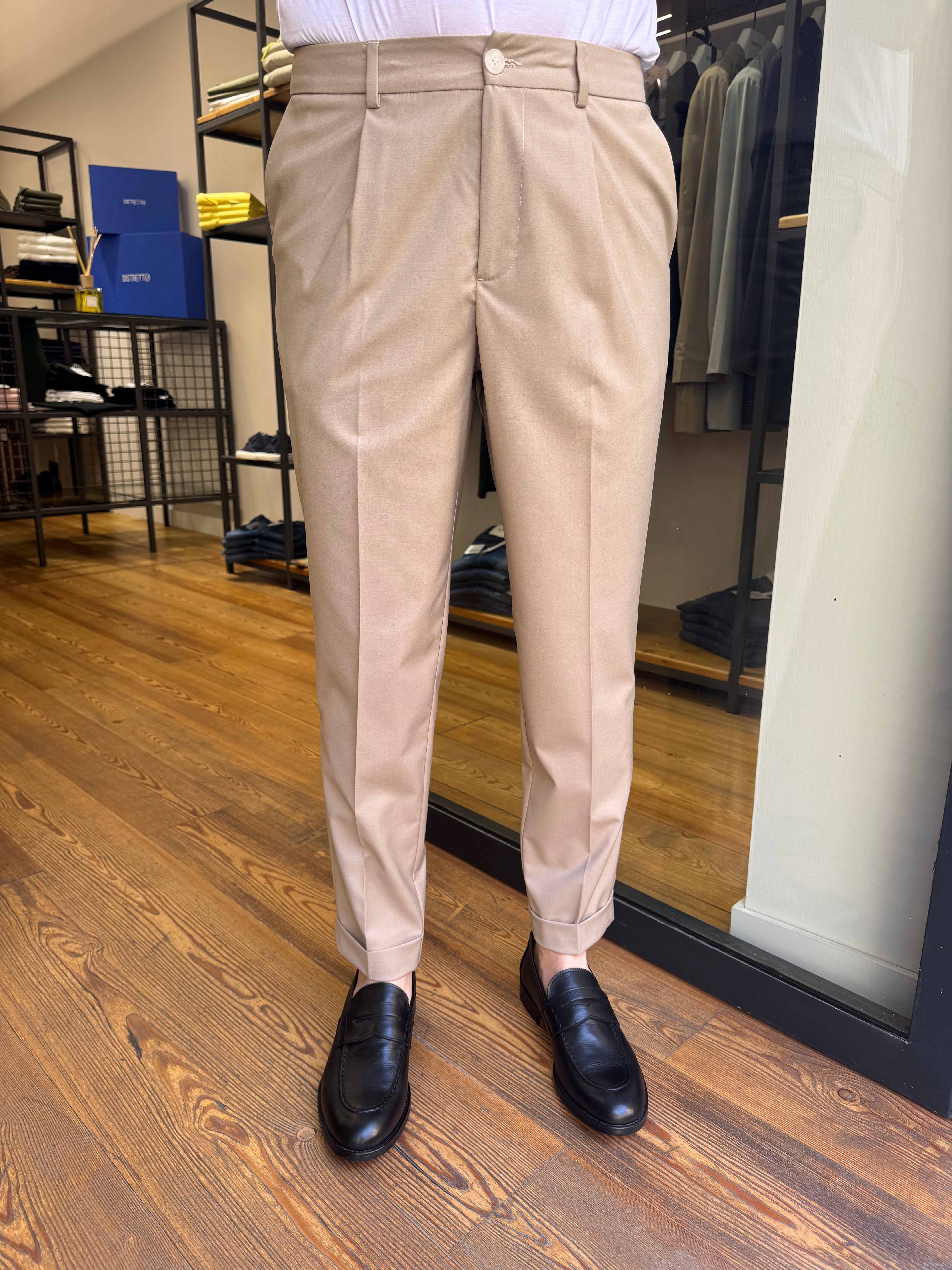 Bonheur: Pechino/1204- Pantaloni c/pince