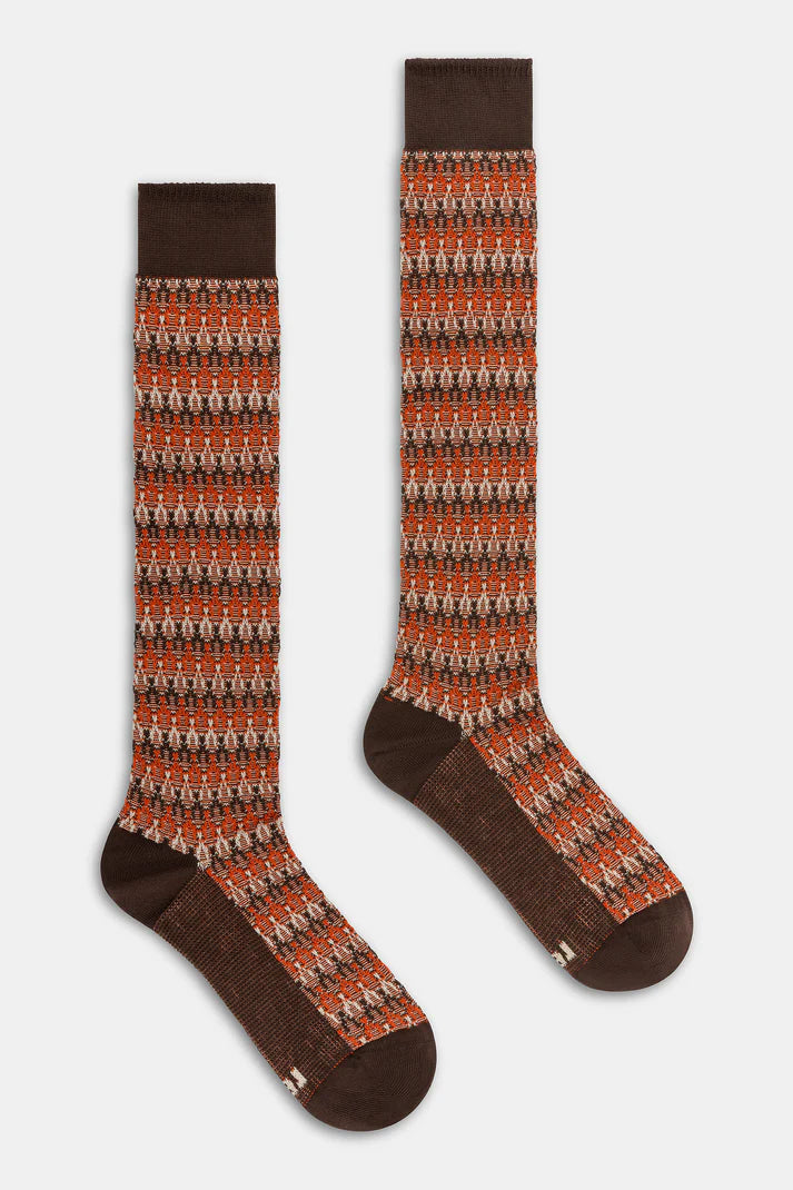 Red Sox: Calza lunga uomo Jacquard Barocco