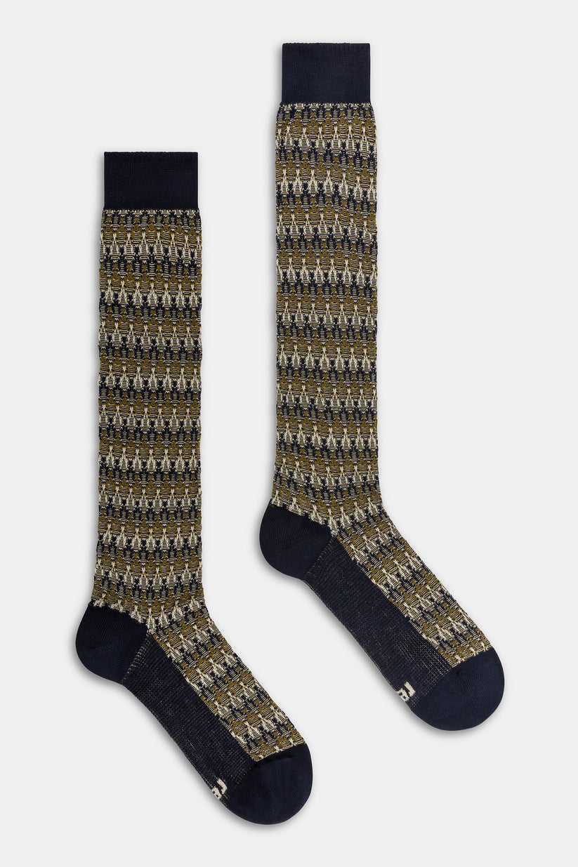 Red Sox: Calza lunga uomo Jacquard Barocco