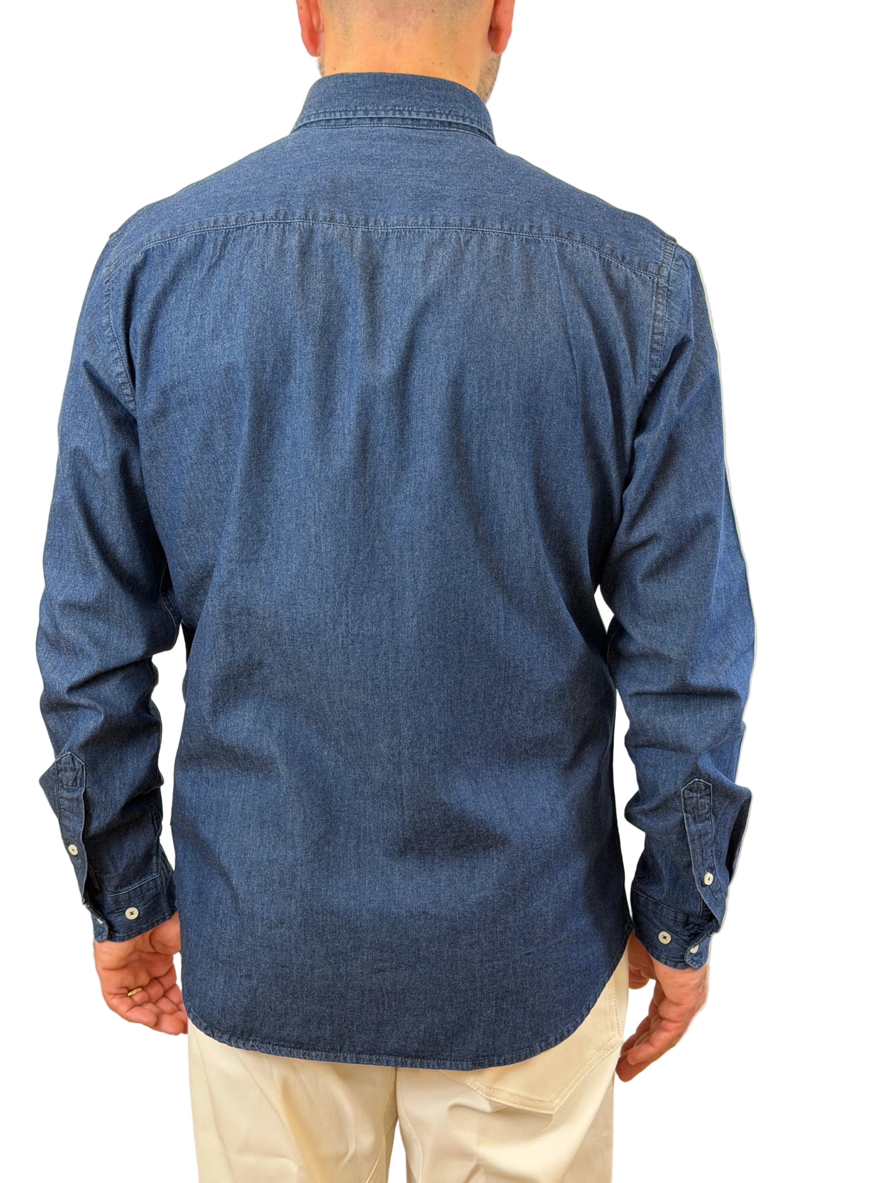 Trez: Concorde - Camicia Denim in cotone Slim Fit