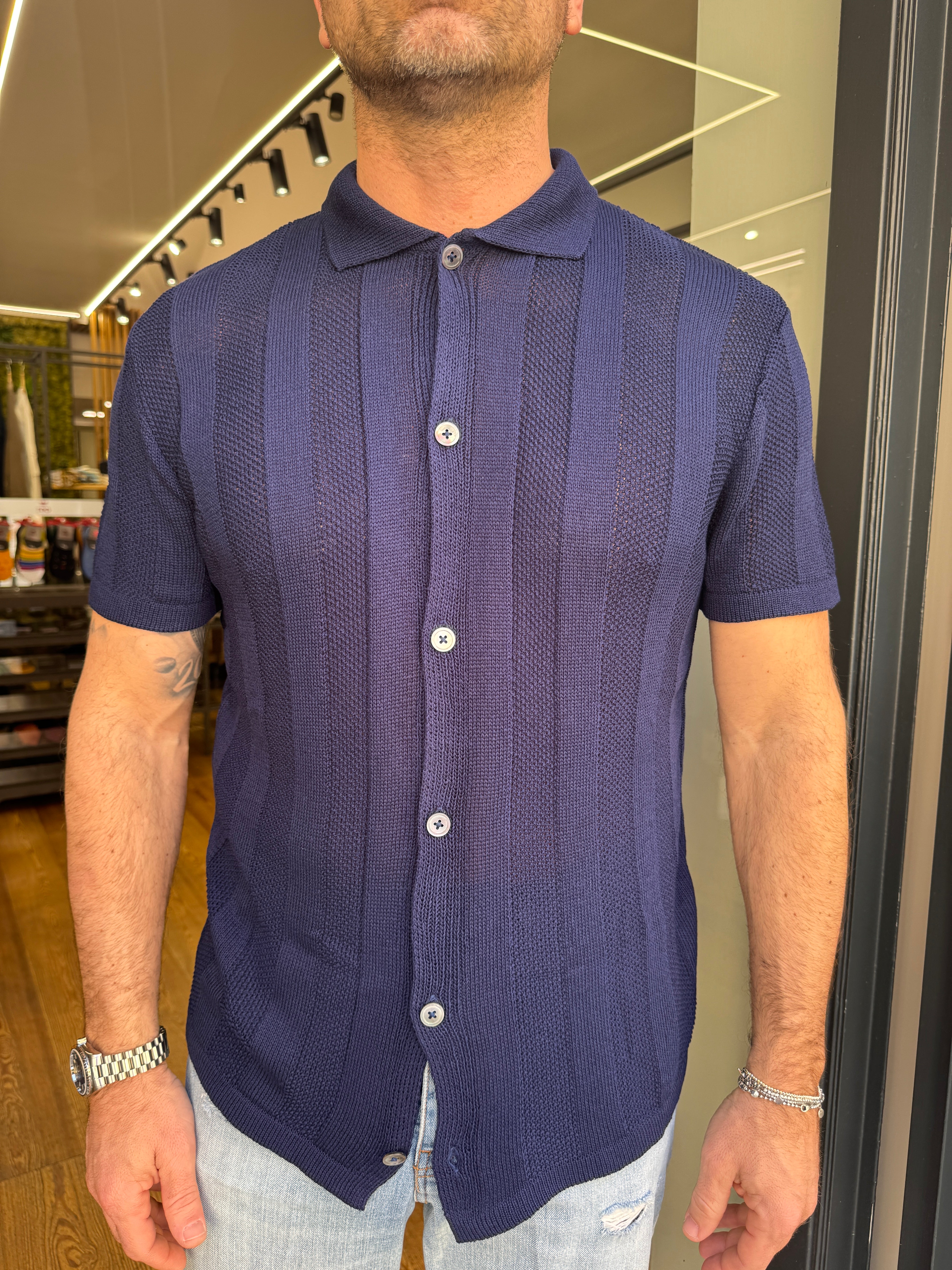 Martin Zelo- Polo camicia m/m in filo