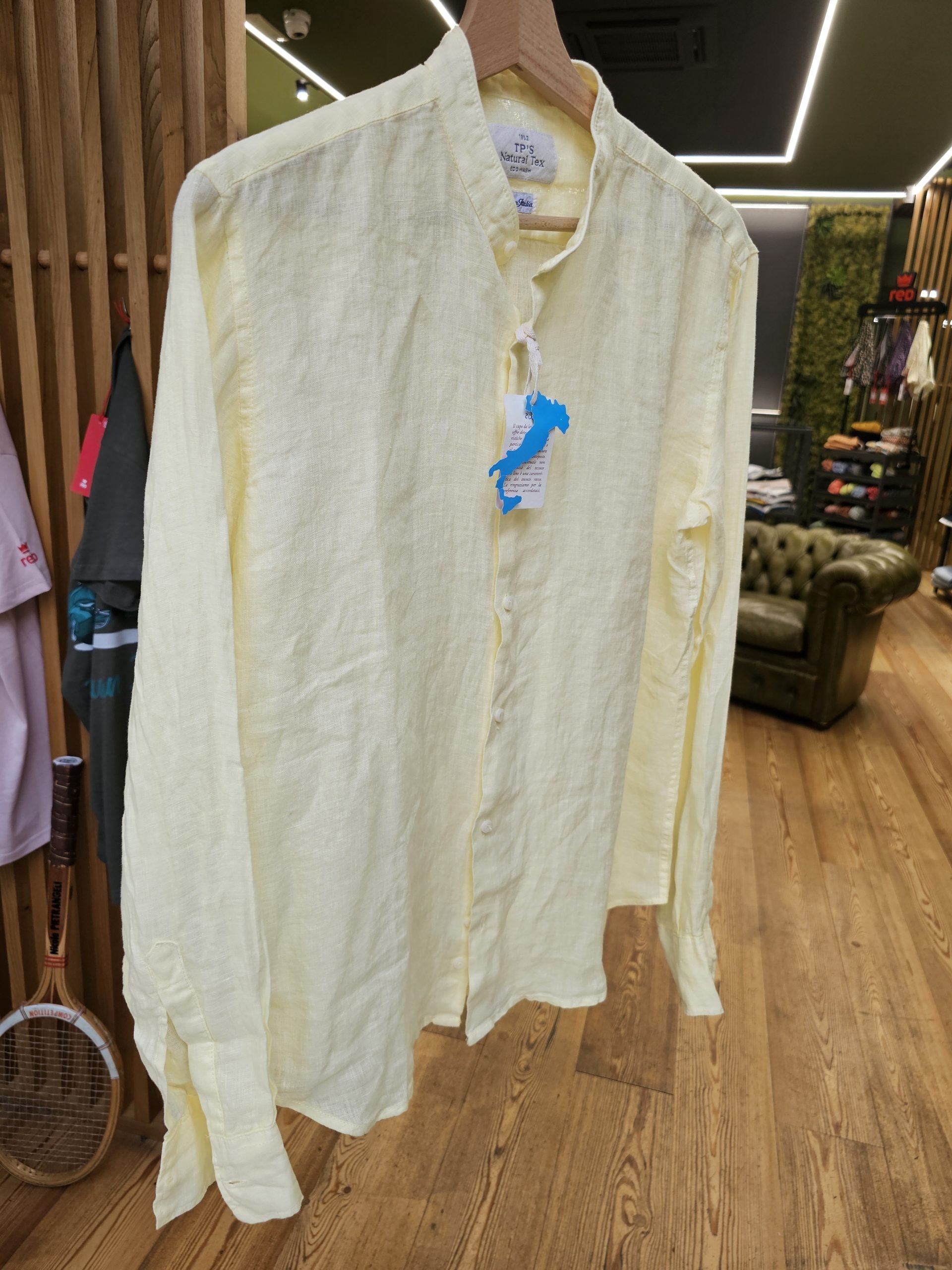 KOREAN SHIRT IN PURE LINEN