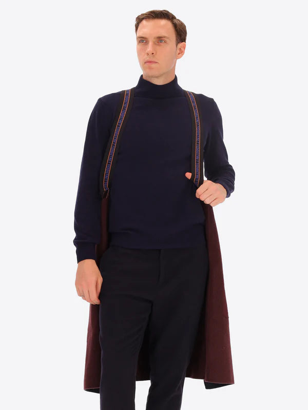 Distretto12: Cappotto Edinburgh In Tessuto Double Misto Lana