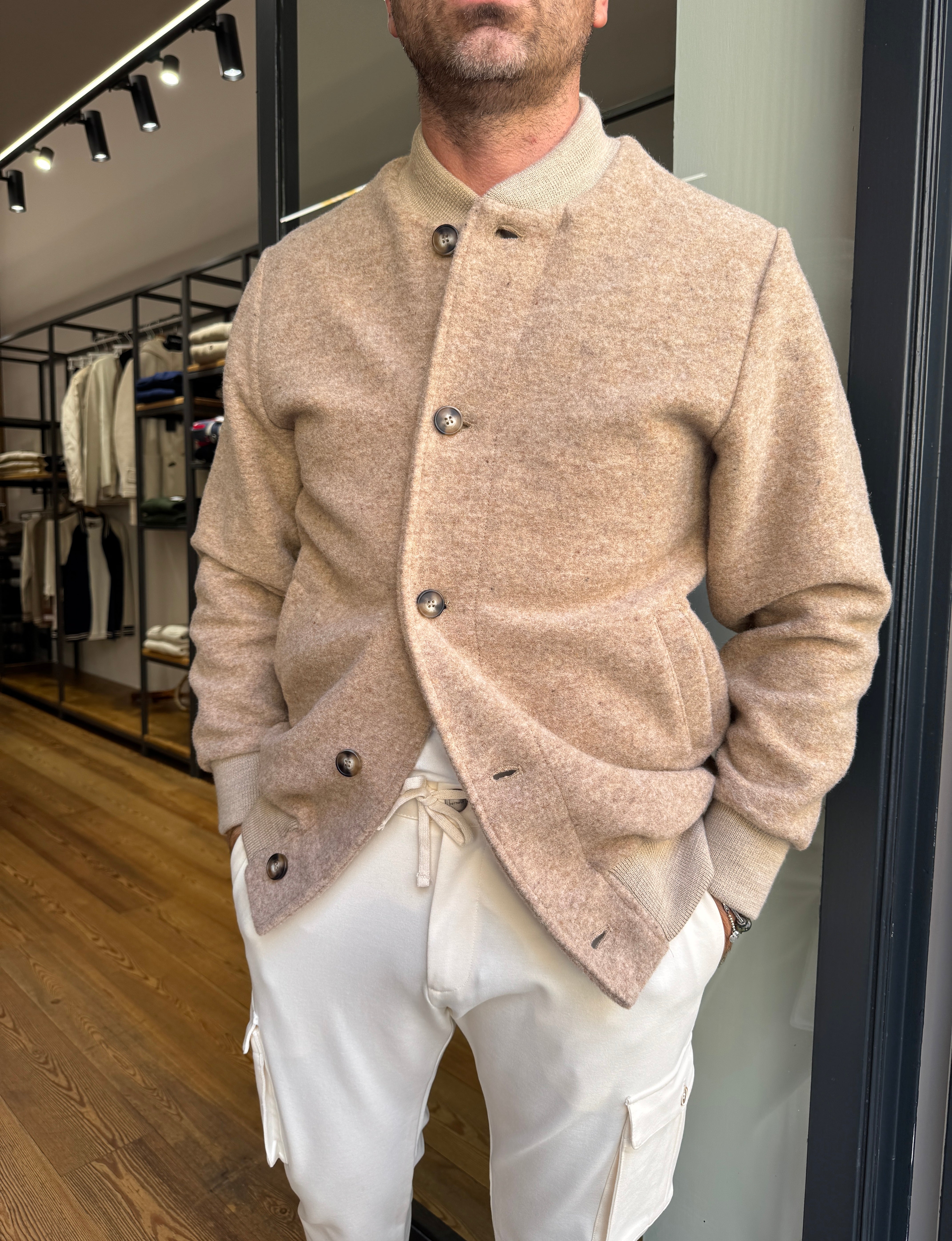 ISOLA- BEIGE CLOTH JACKET