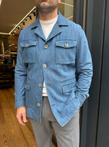 Martin Zelo: C-osmo- Sahariana in denim