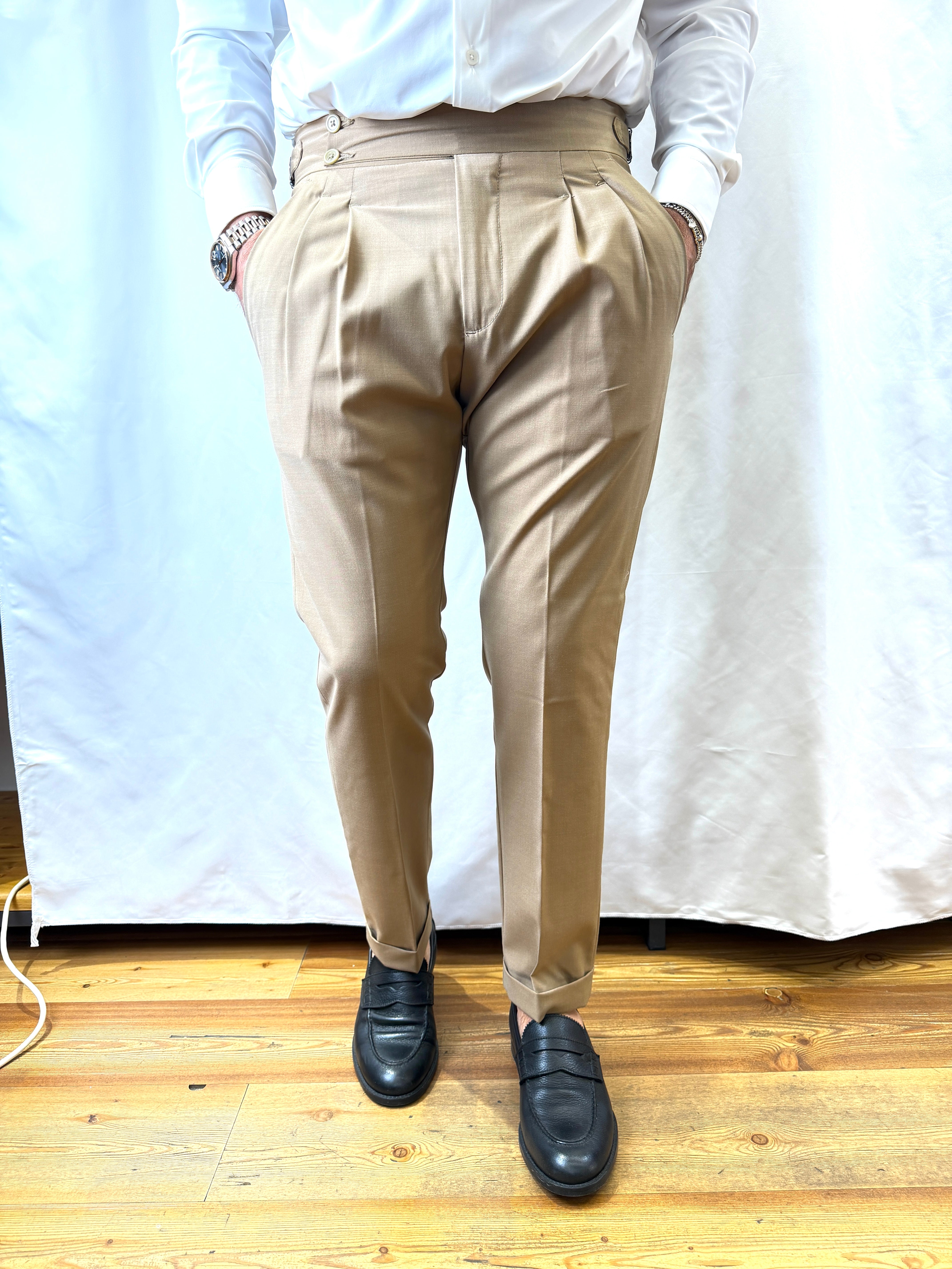 Officina Sartoriale: Berlino- Pantalone con fibbie