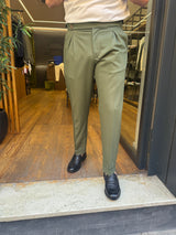 Officine Borboniche: Tokio V.- PANTALONE CON PINCE E FIBBIE