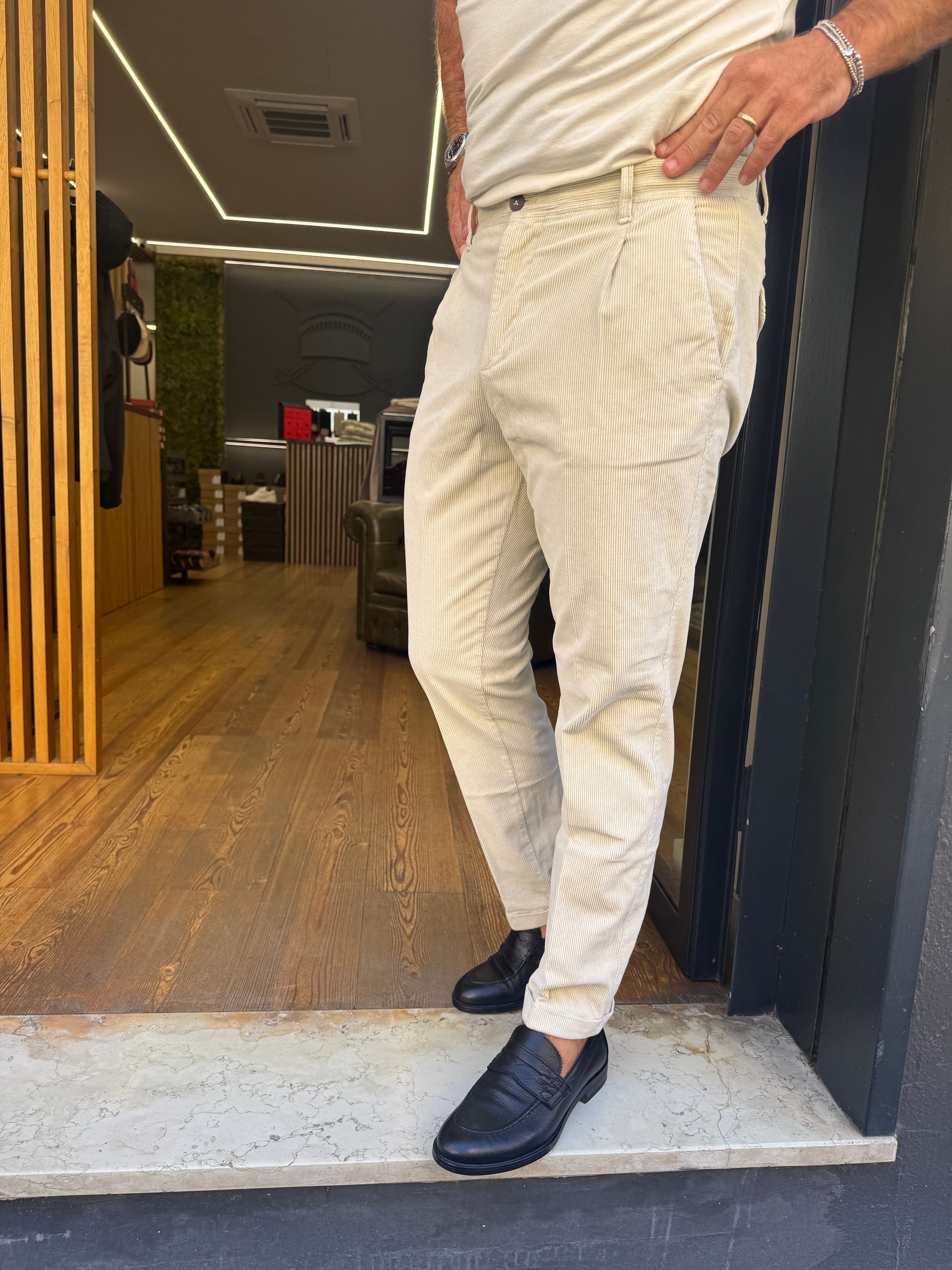 Squad: Amos- Pantalone in velluto a coste