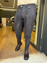 Entre Amis: Denim Blu comfort con doppia pinces