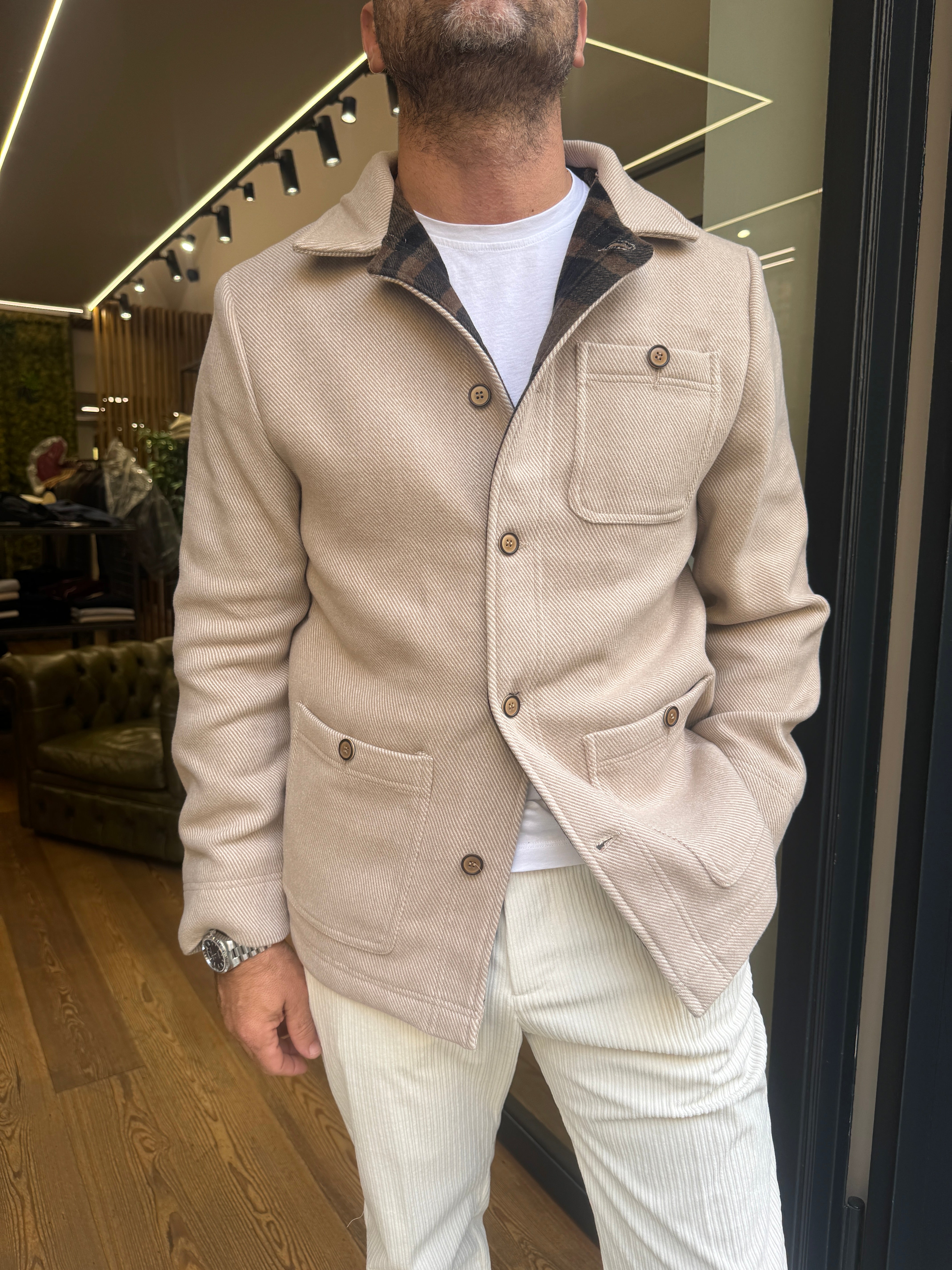 Squad: Cappotto corto con pettorina removibile