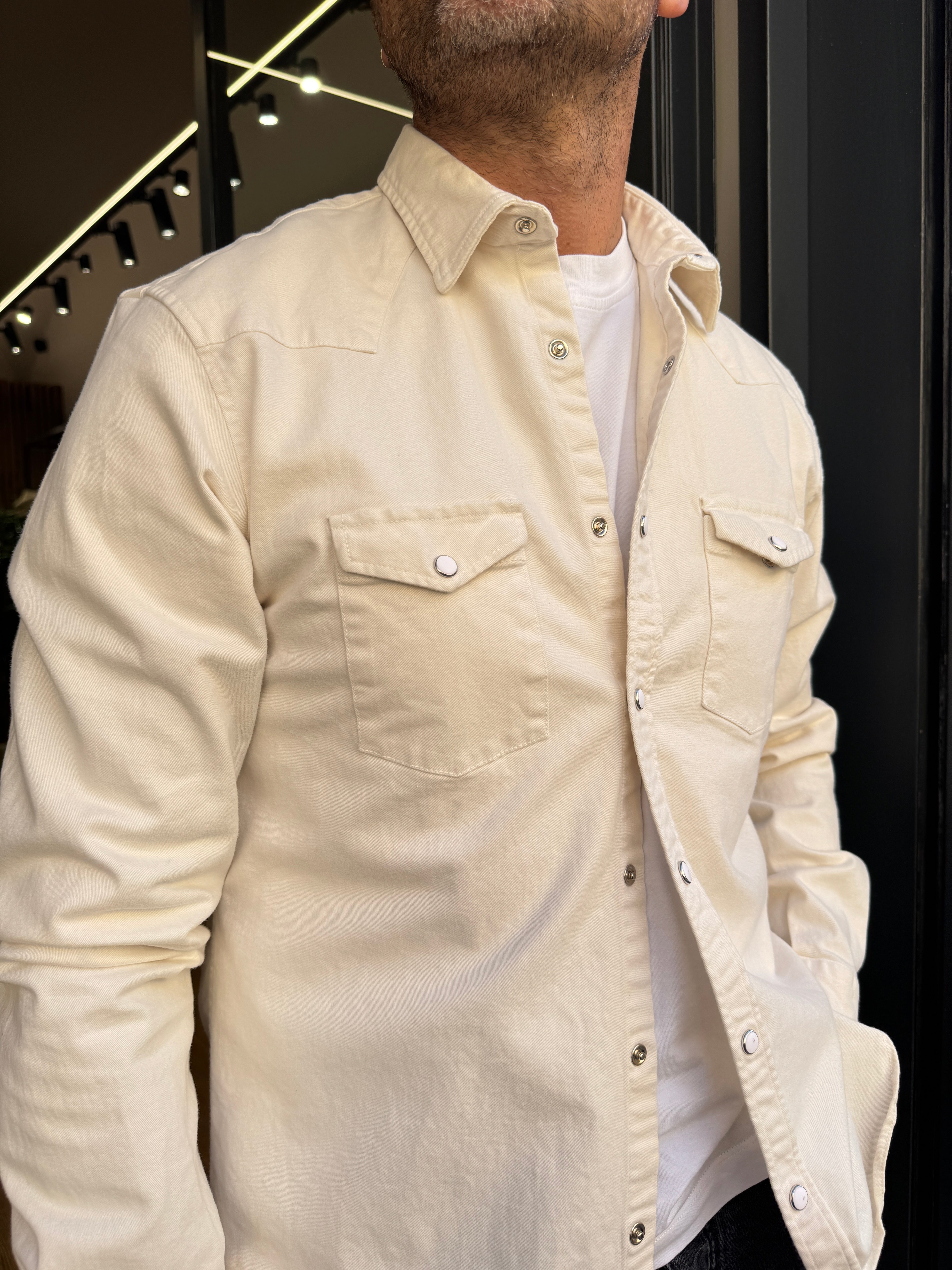 Altemflower: Camicia con bottoni e tasche