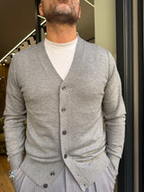 Diktat: Cardigan scollo a V in misto lana e cashmere