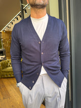 Diktat: Cardigan scollo a V in misto lana e cashmere