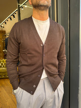 Diktat: Cardigan scollo a V in misto lana e cashmere