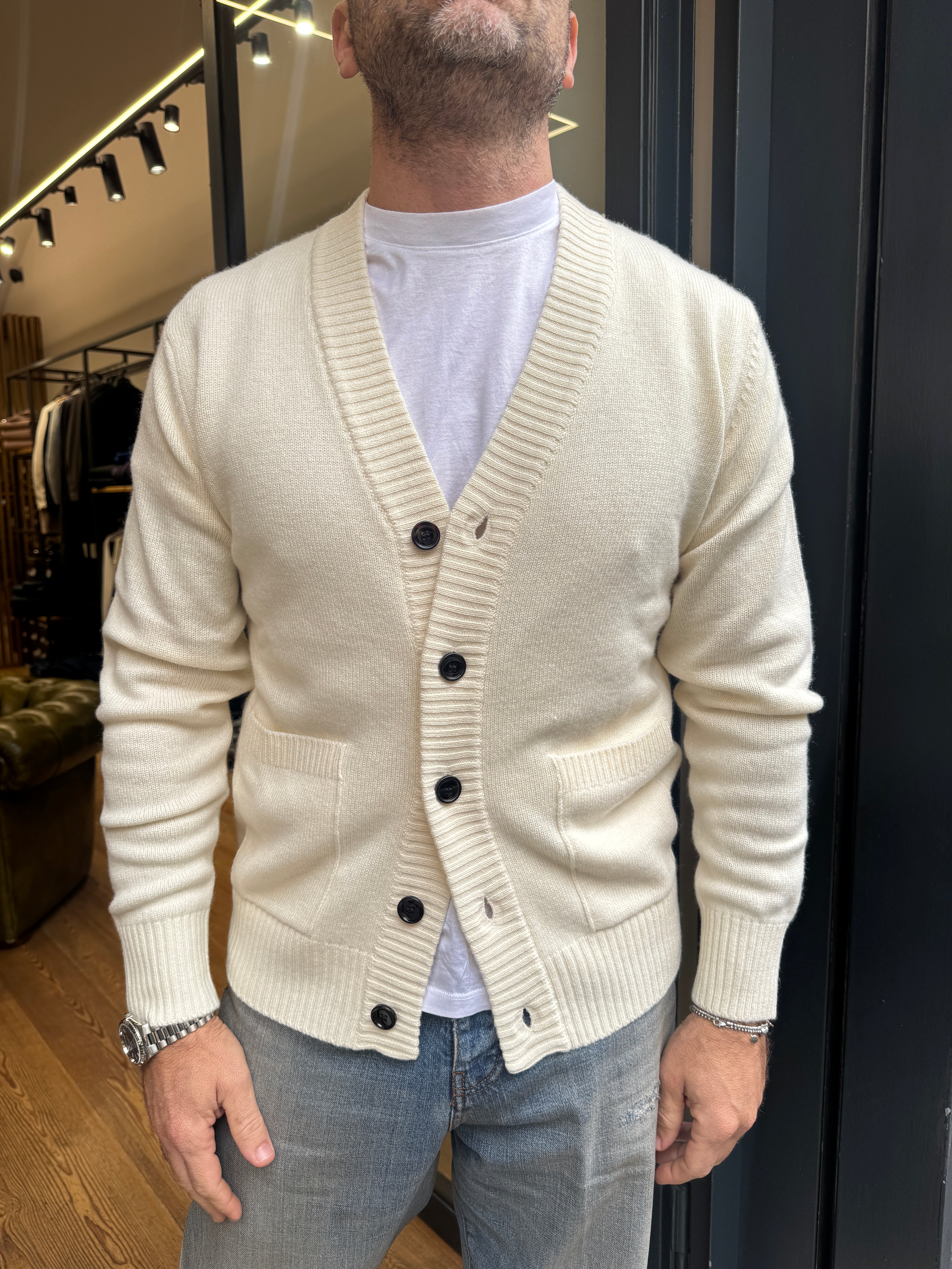 Diktat: Cardigan in misto lana con tasche