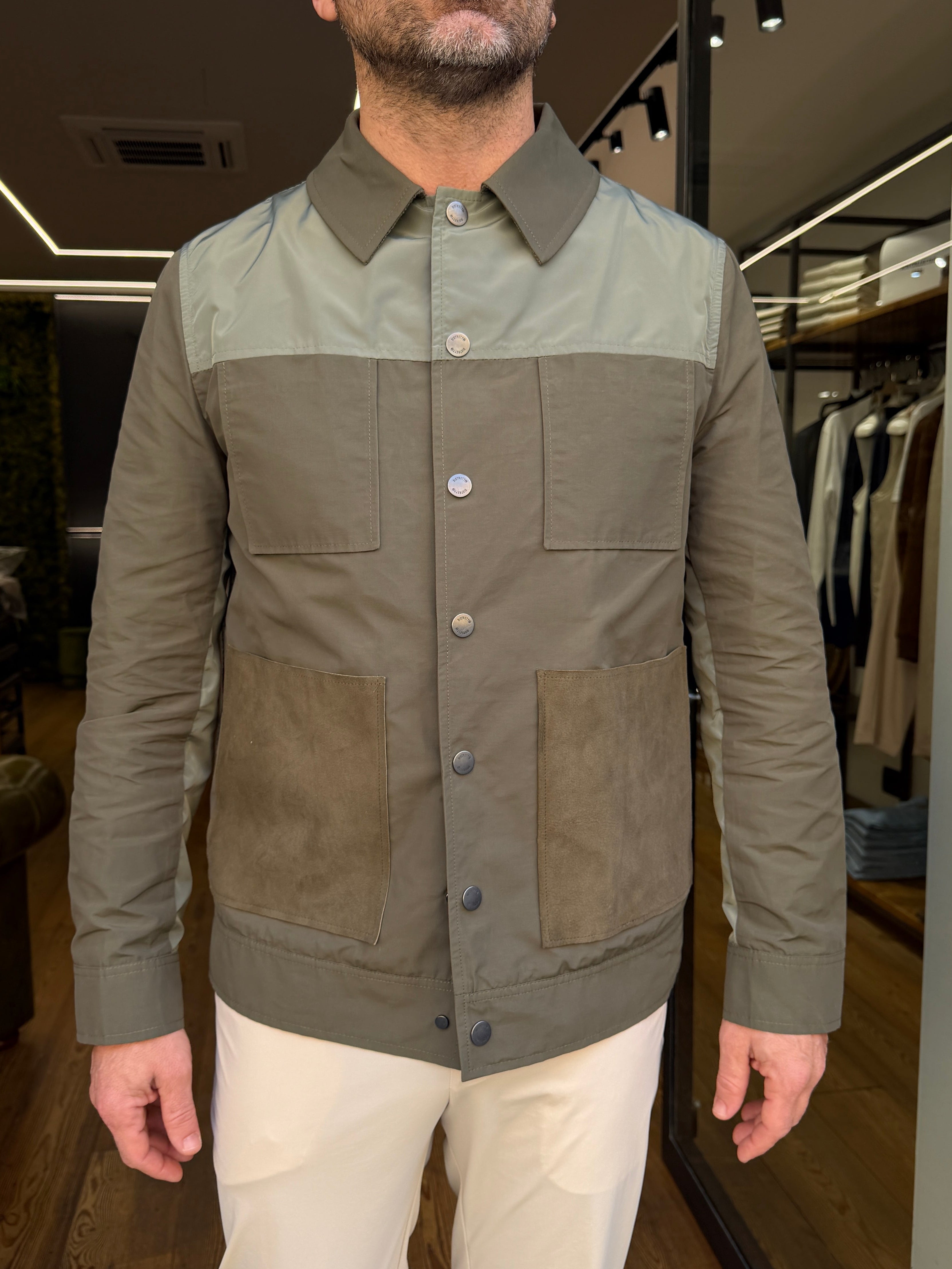 Distretto12: Giubbotto Aviatore For The Future In Mix Di Tessuti Tecnici